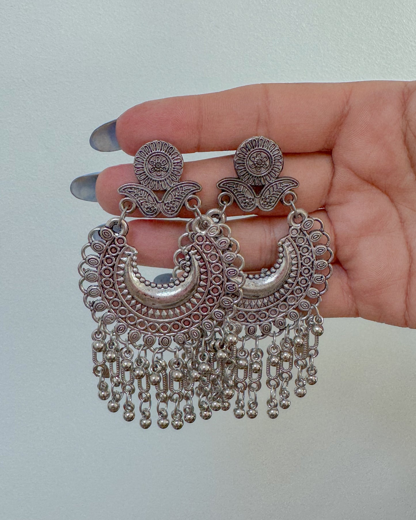 Long boho dangle earrings