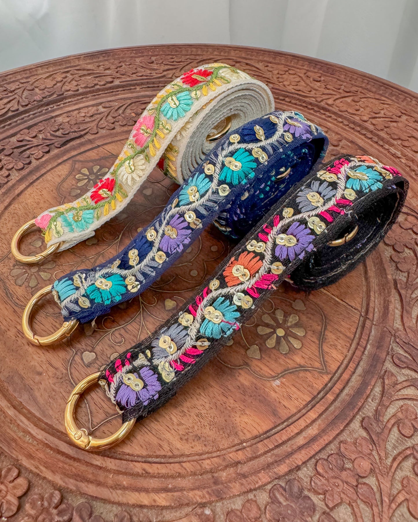 Embroidered strap for phone, bag or camera