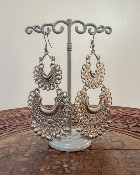 Long boho dangle earrings