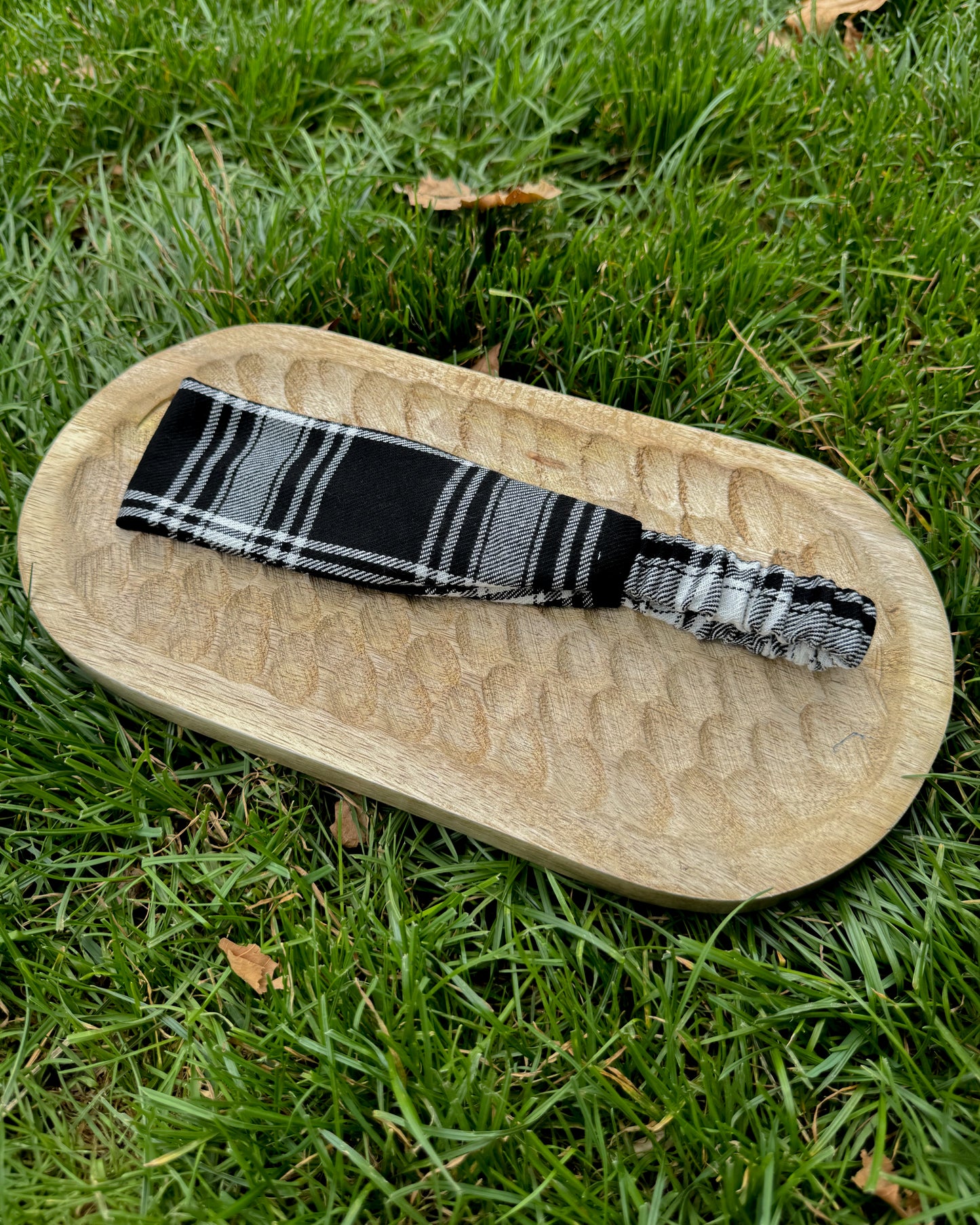 Upcycled fabric headband