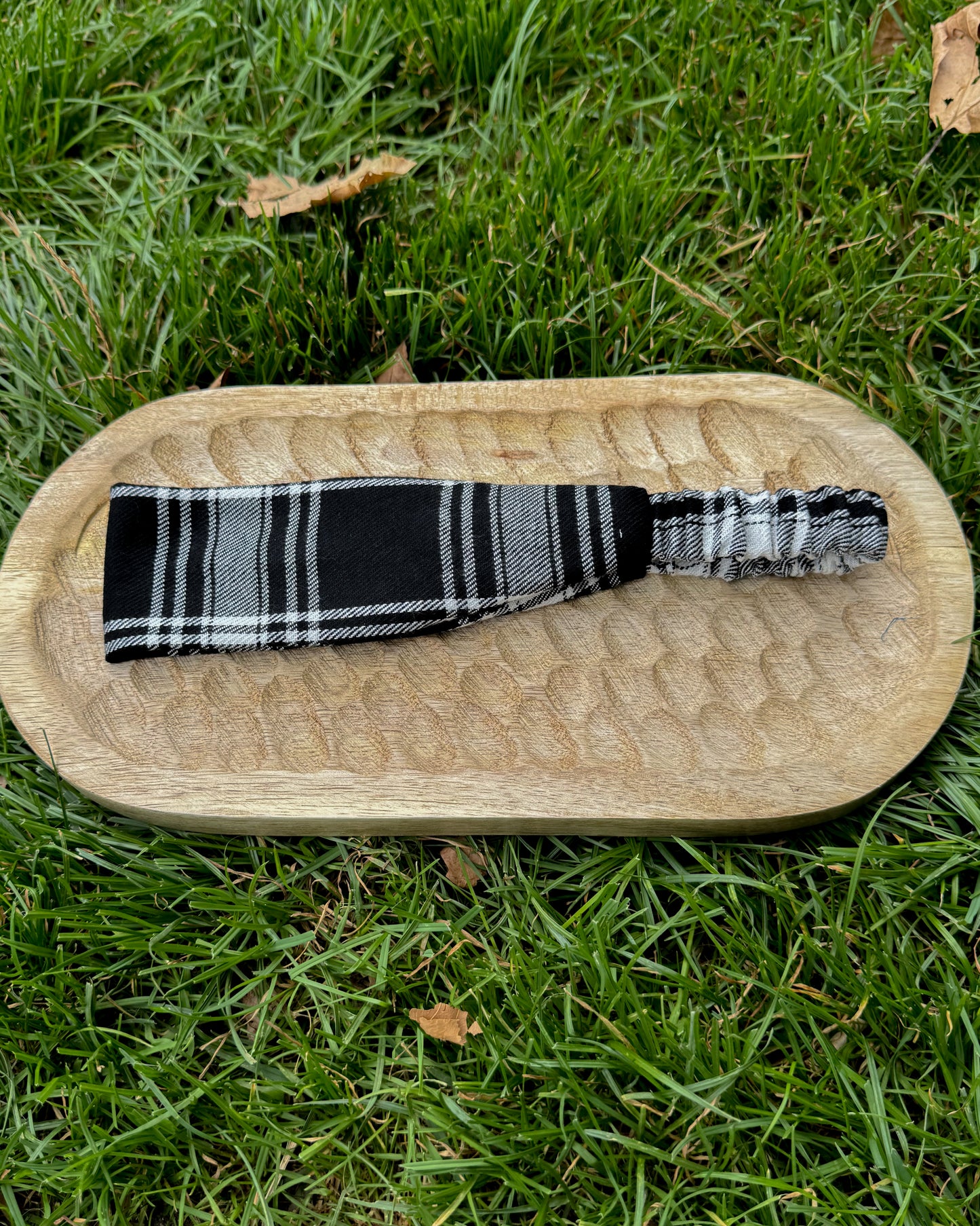 Upcycled fabric headband