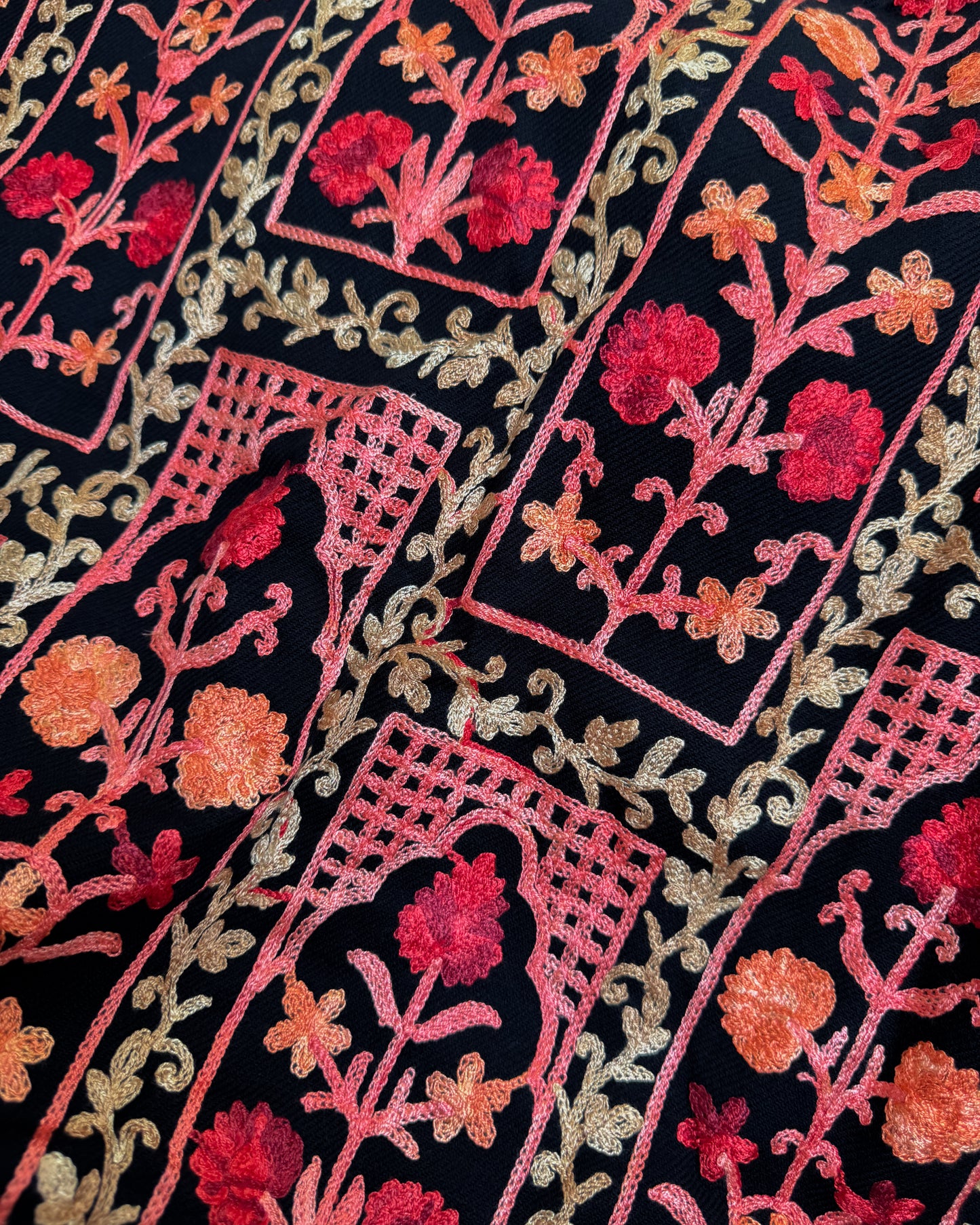 Fully Embroidered Winter Shawl