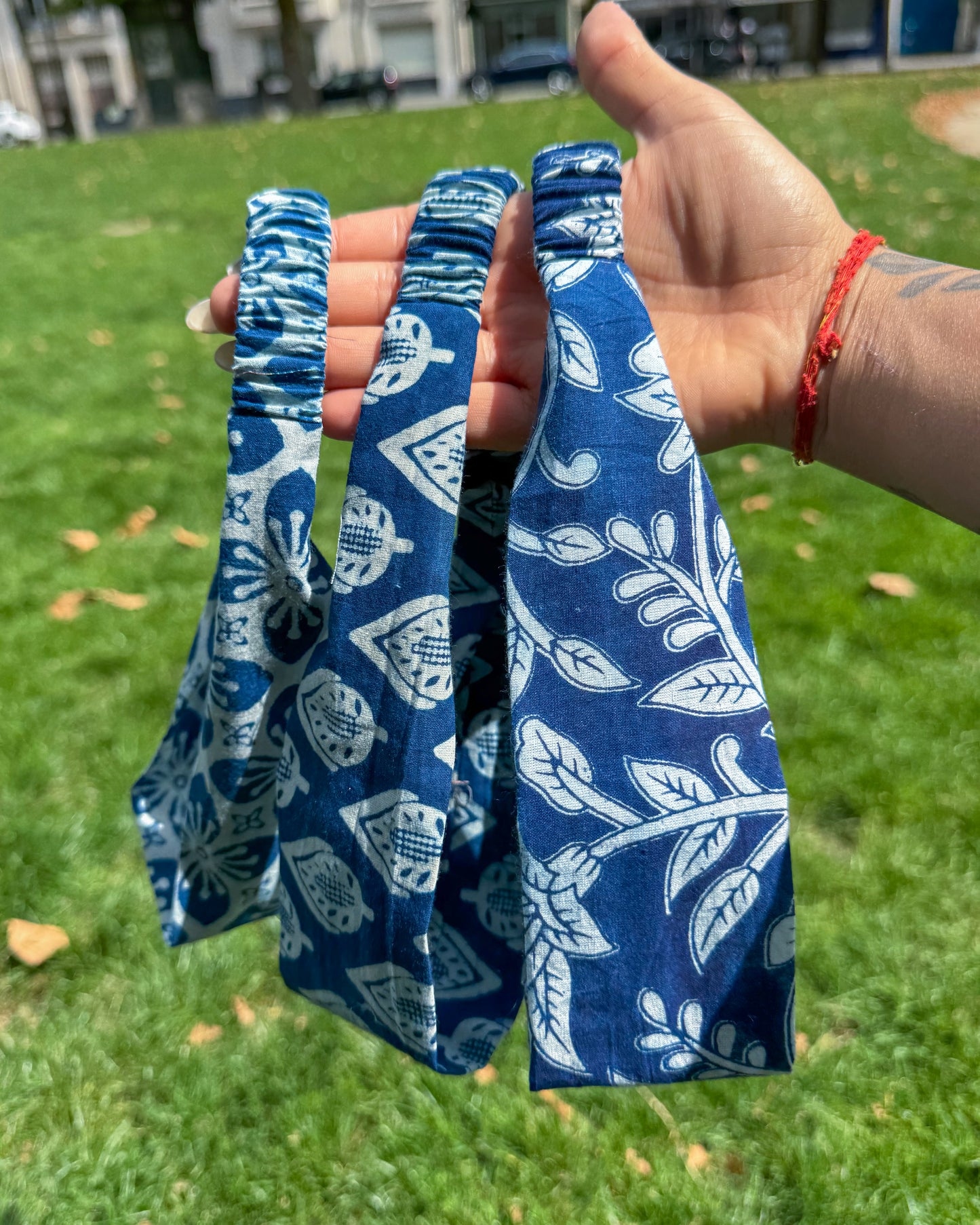 Upcycled fabric headband