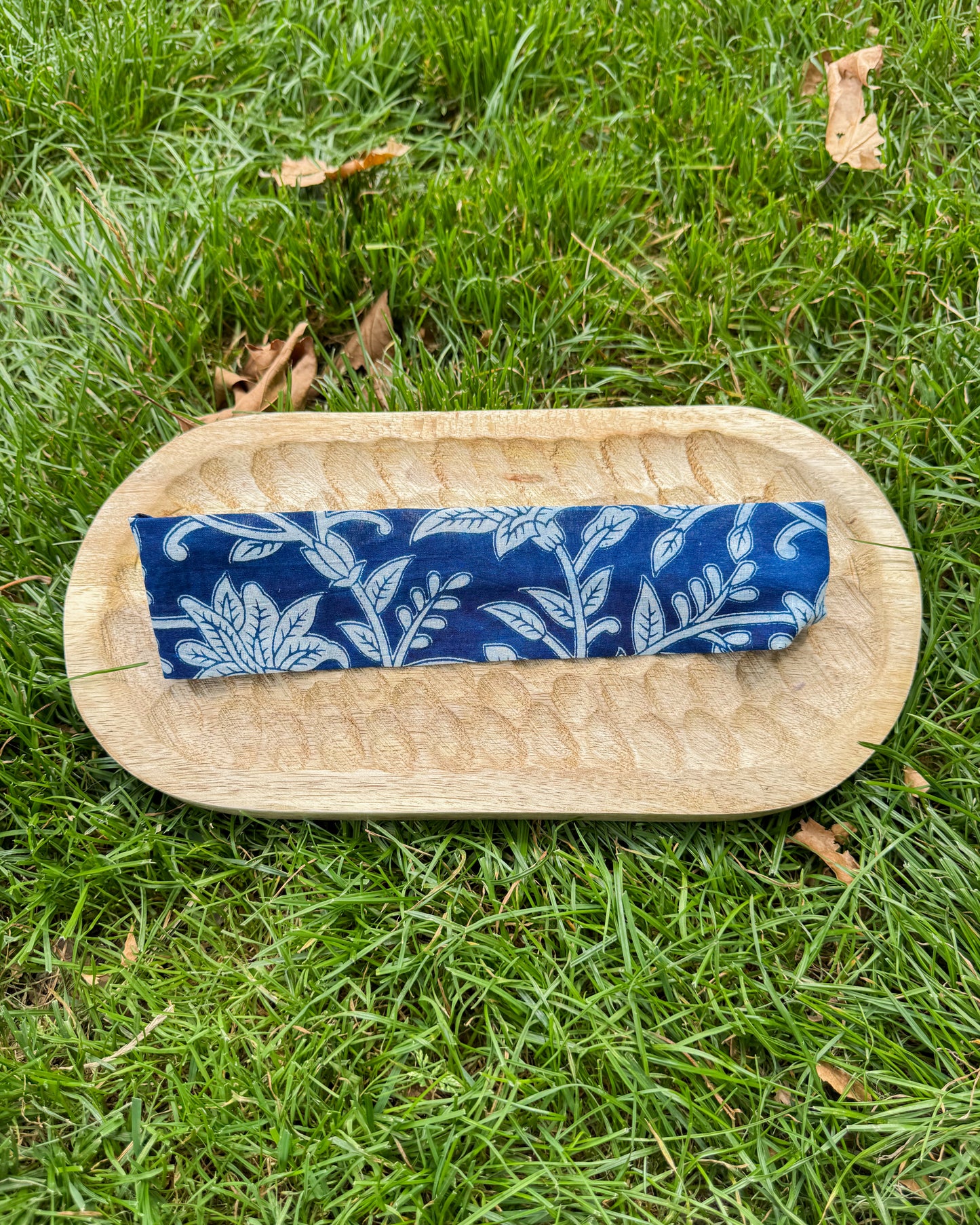 Upcycled fabric headband
