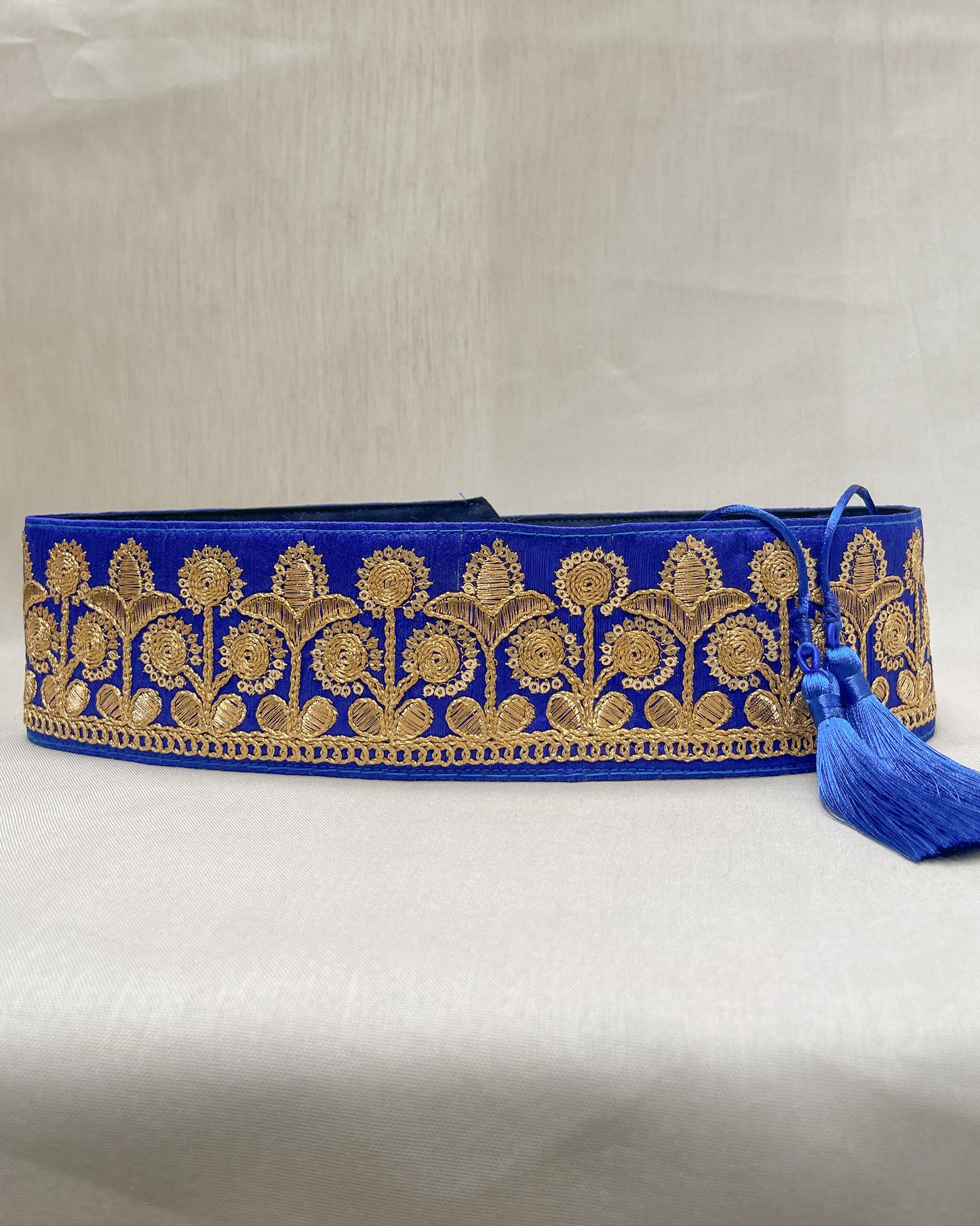 Ceinture bohème brodée – Dentelle indienne de Jaipur