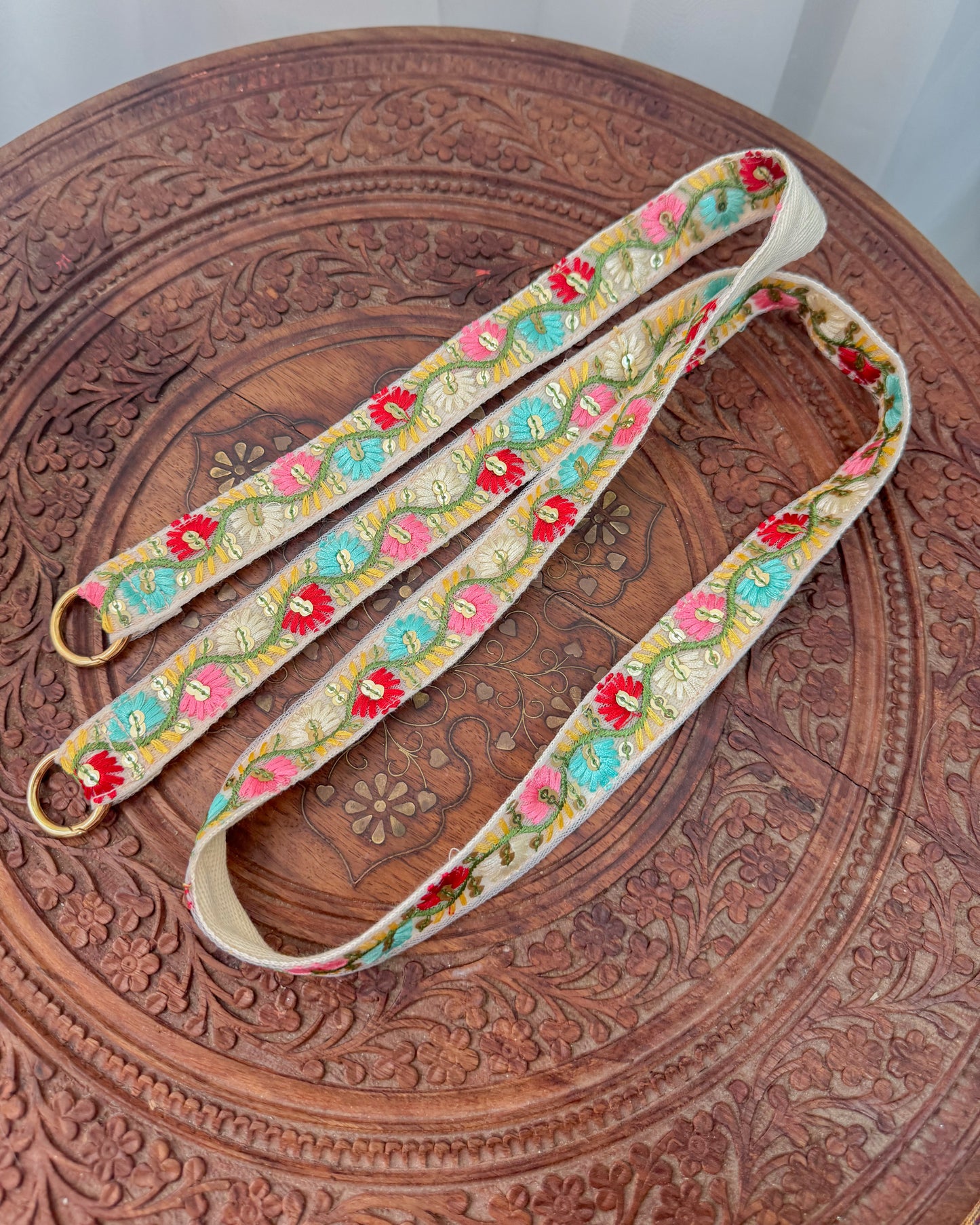 Embroidered strap for phone, bag or camera