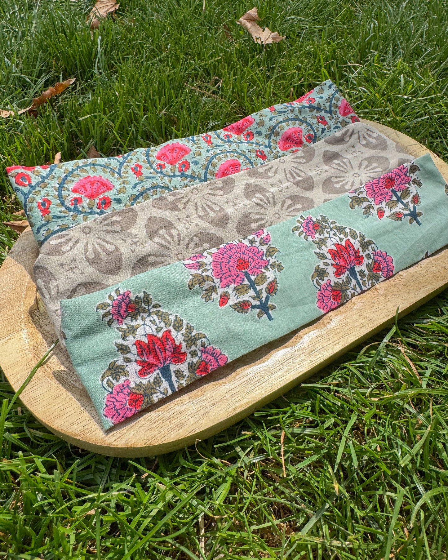 Upcycled fabric headband