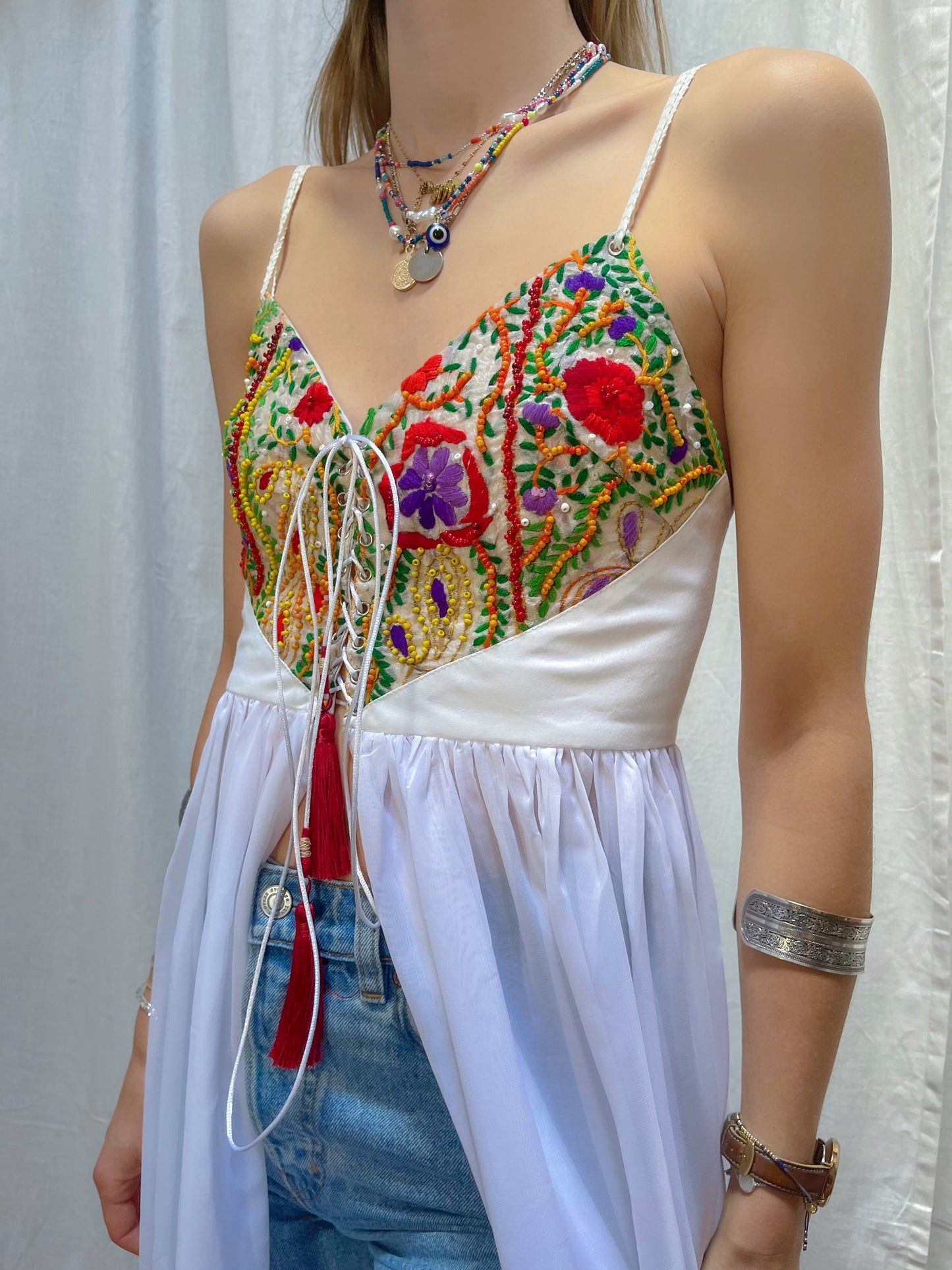 Robe bohème brodée | Sita