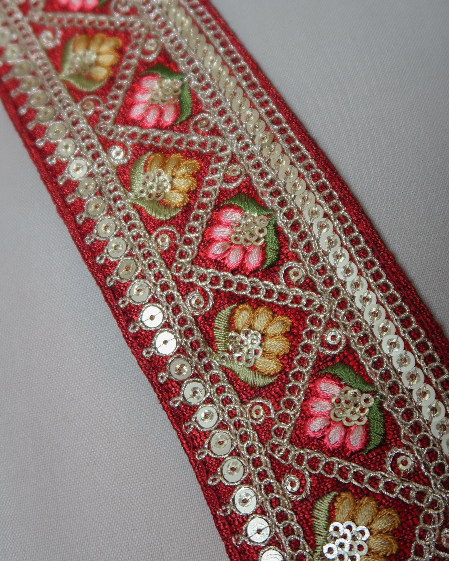 Ceinture bohème brodée