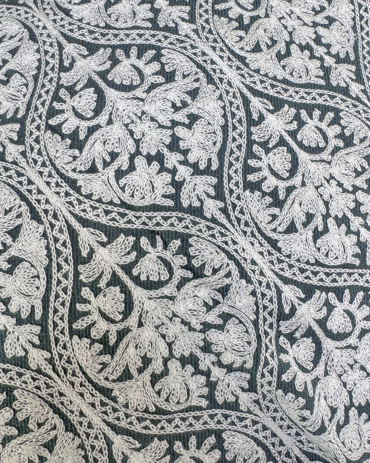 Fully Embroidered Winter Shawl