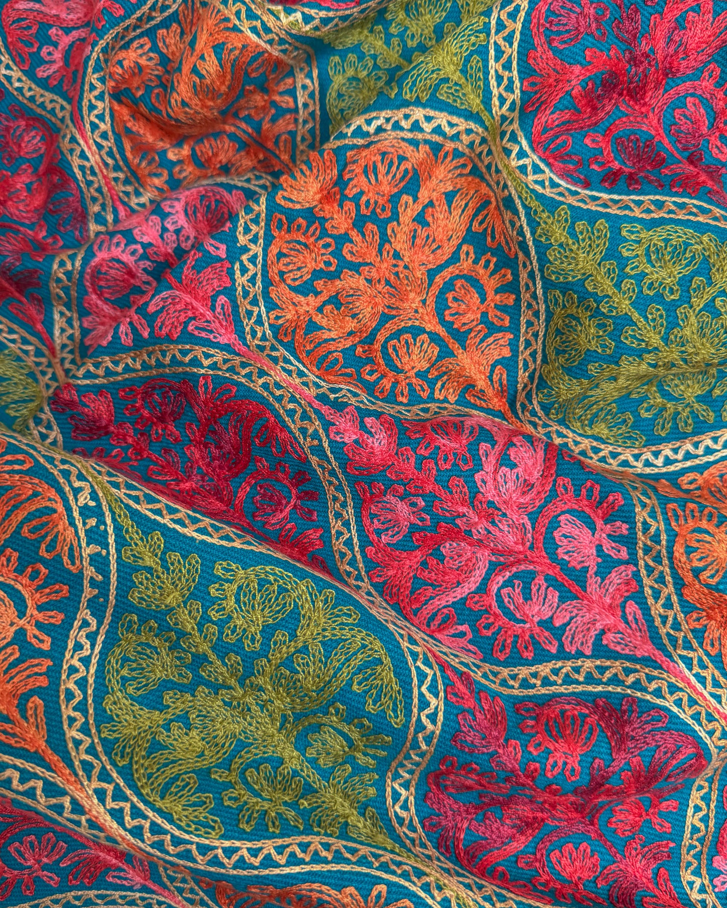 Fully Embroidered Winter Shawl