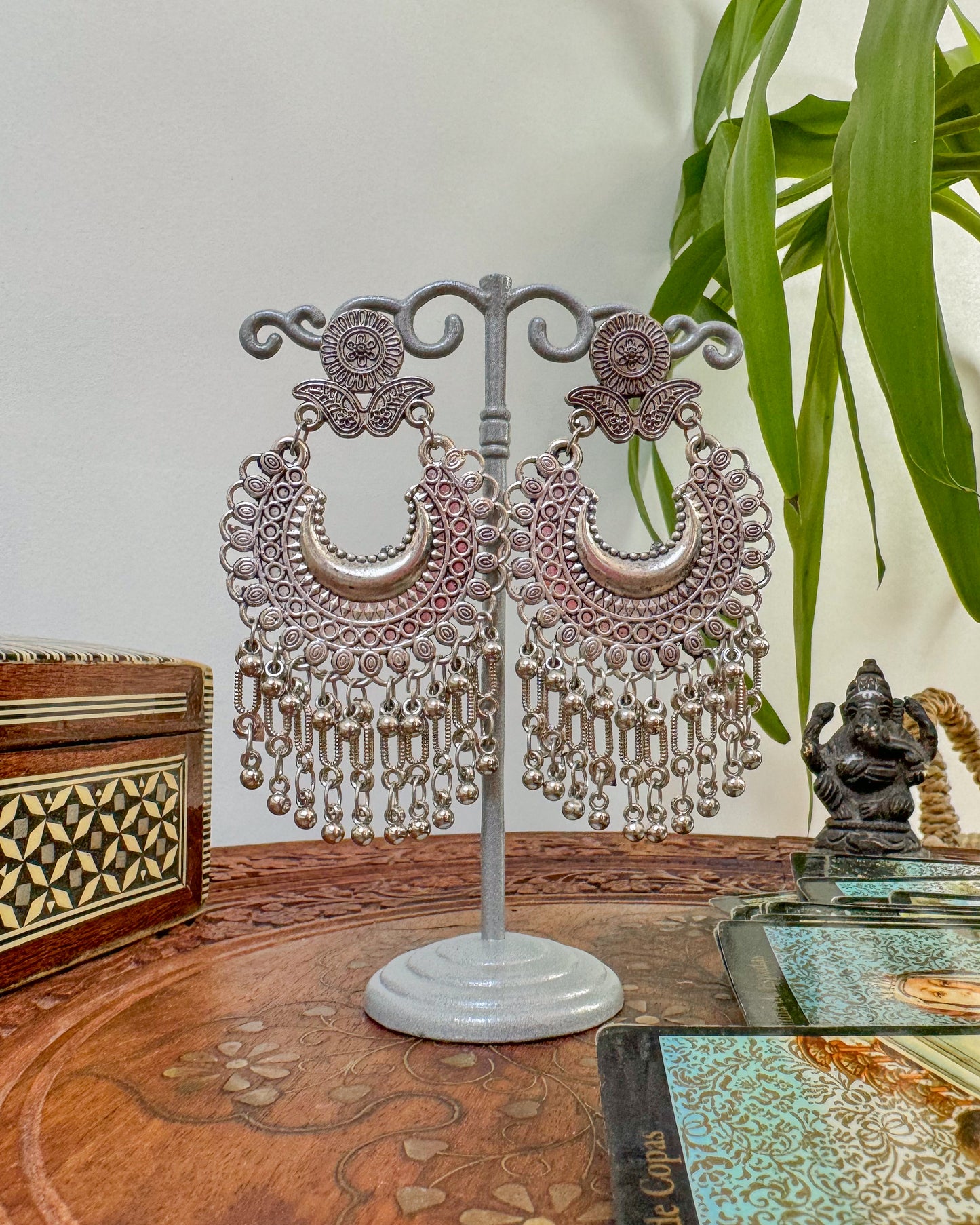 Long boho dangle earrings