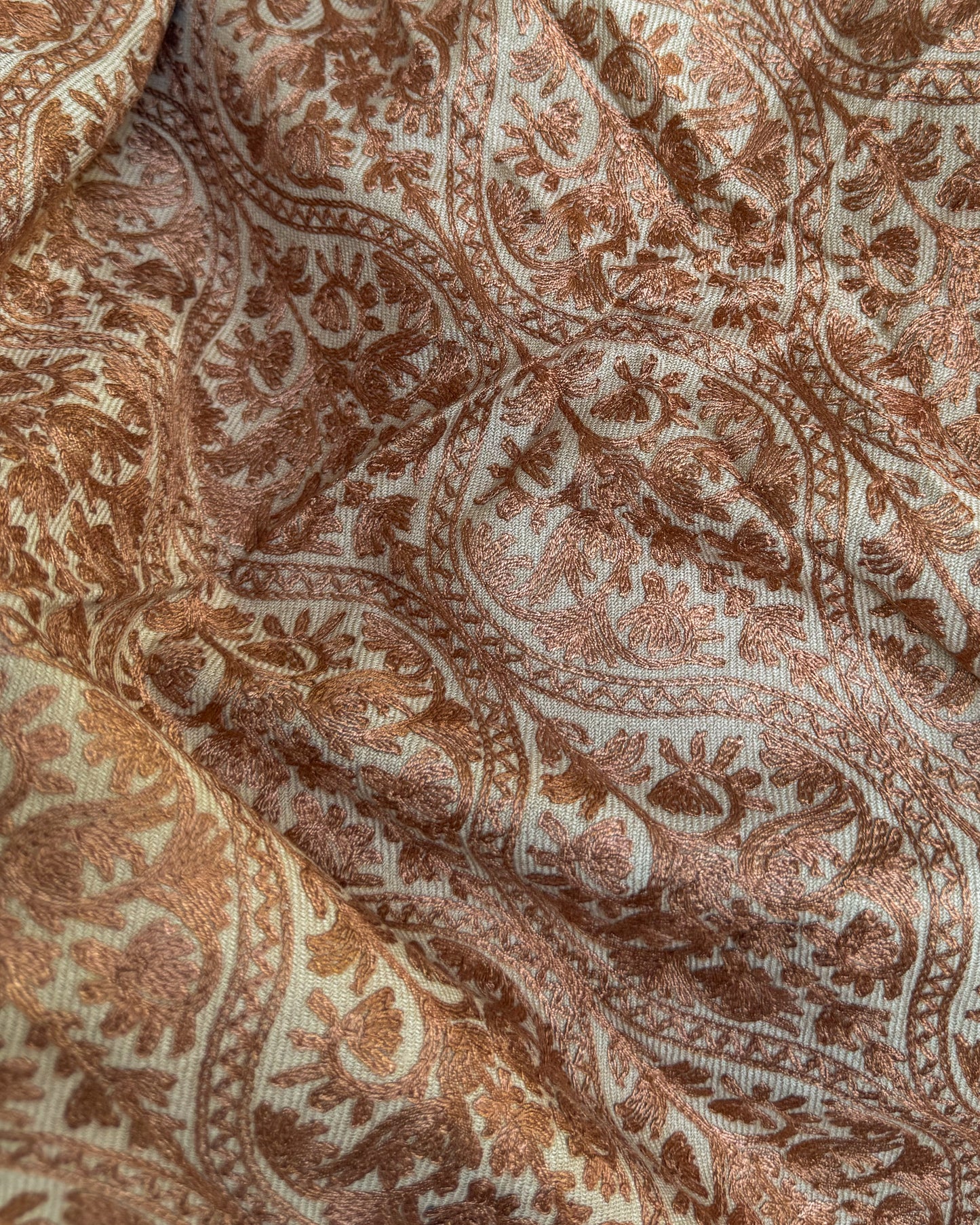 Fully Embroidered Winter Shawl