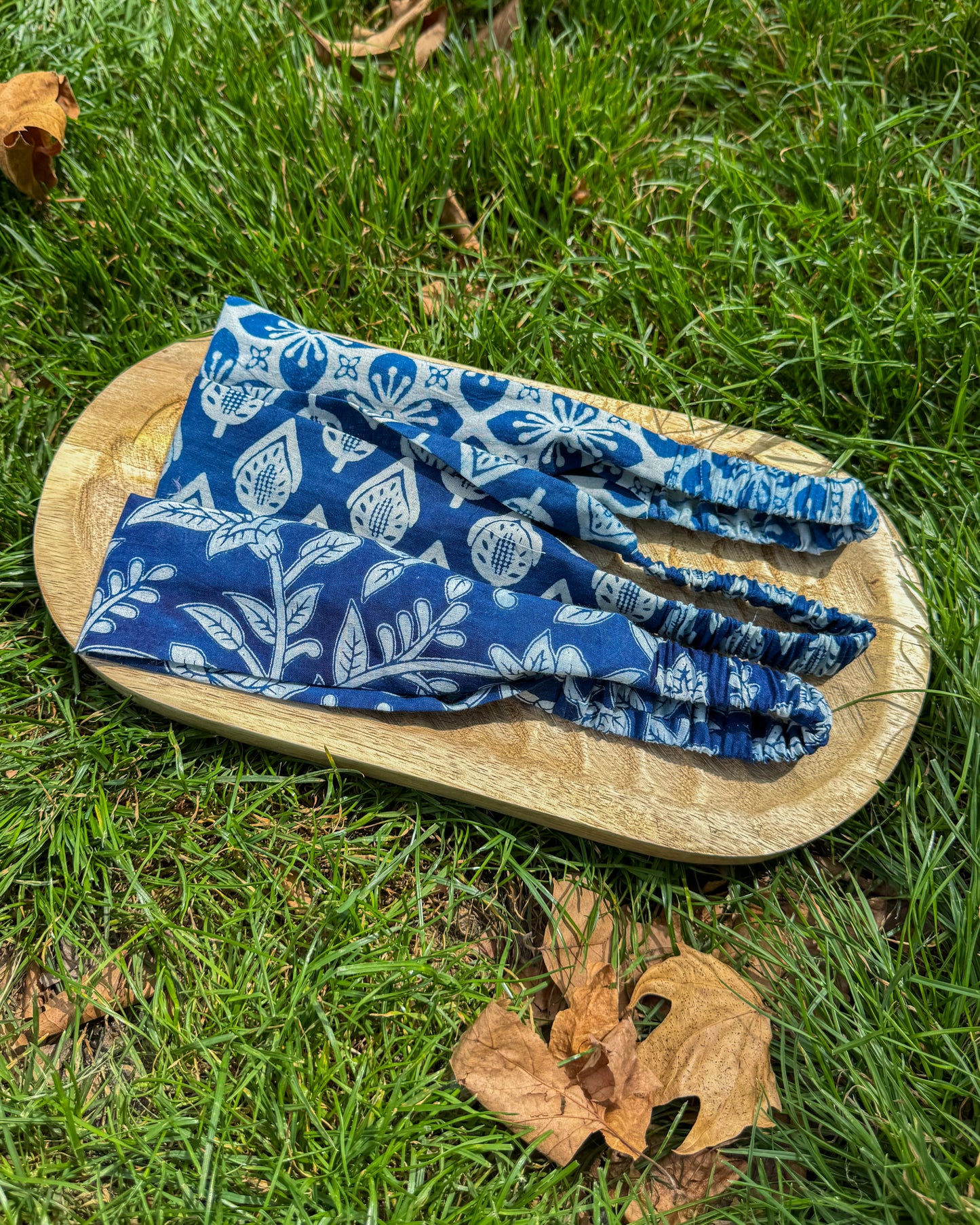 Upcycled fabric headband