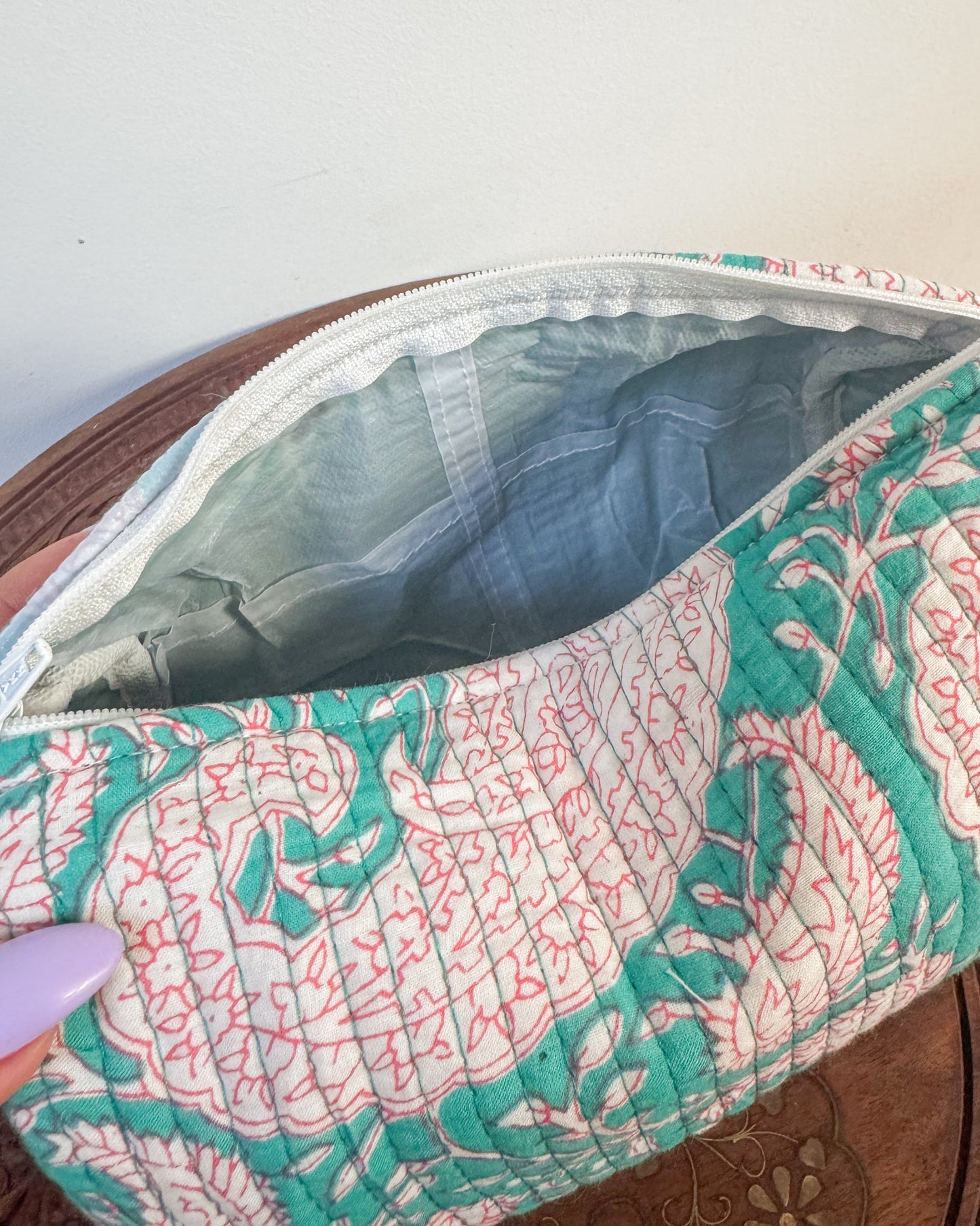 Handmade Quilted Travel Pouch