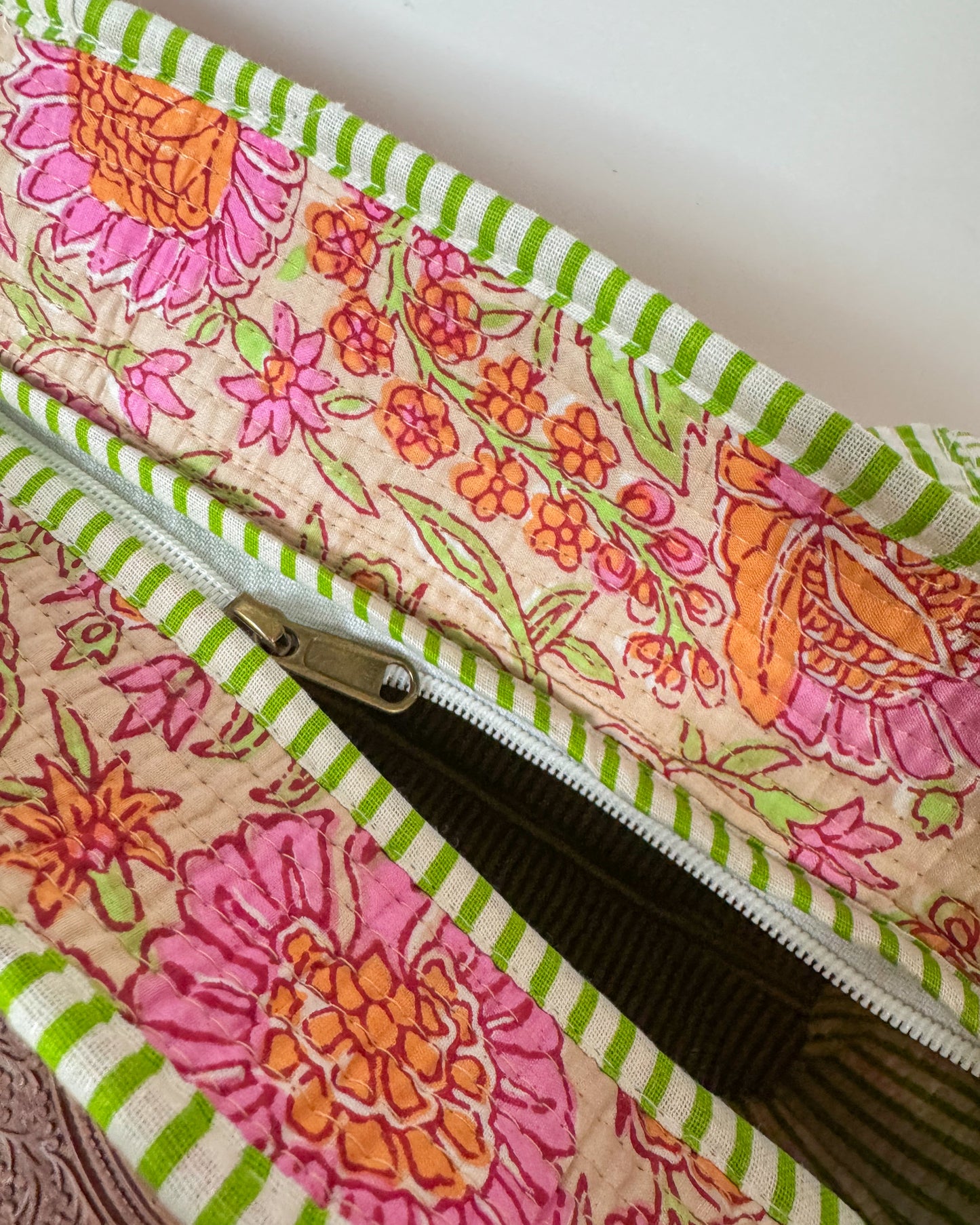 70s l Big tote bag in quilted cotton