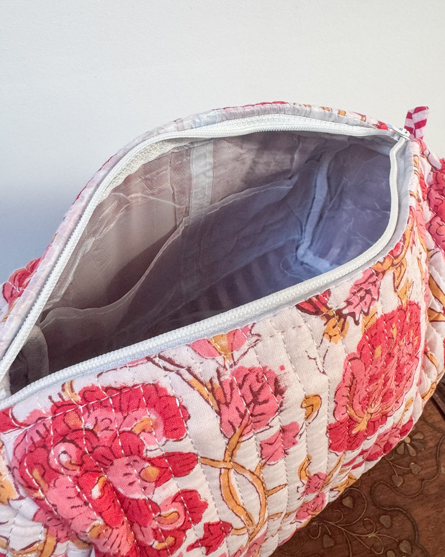 Handmade Quilted Travel Pouch