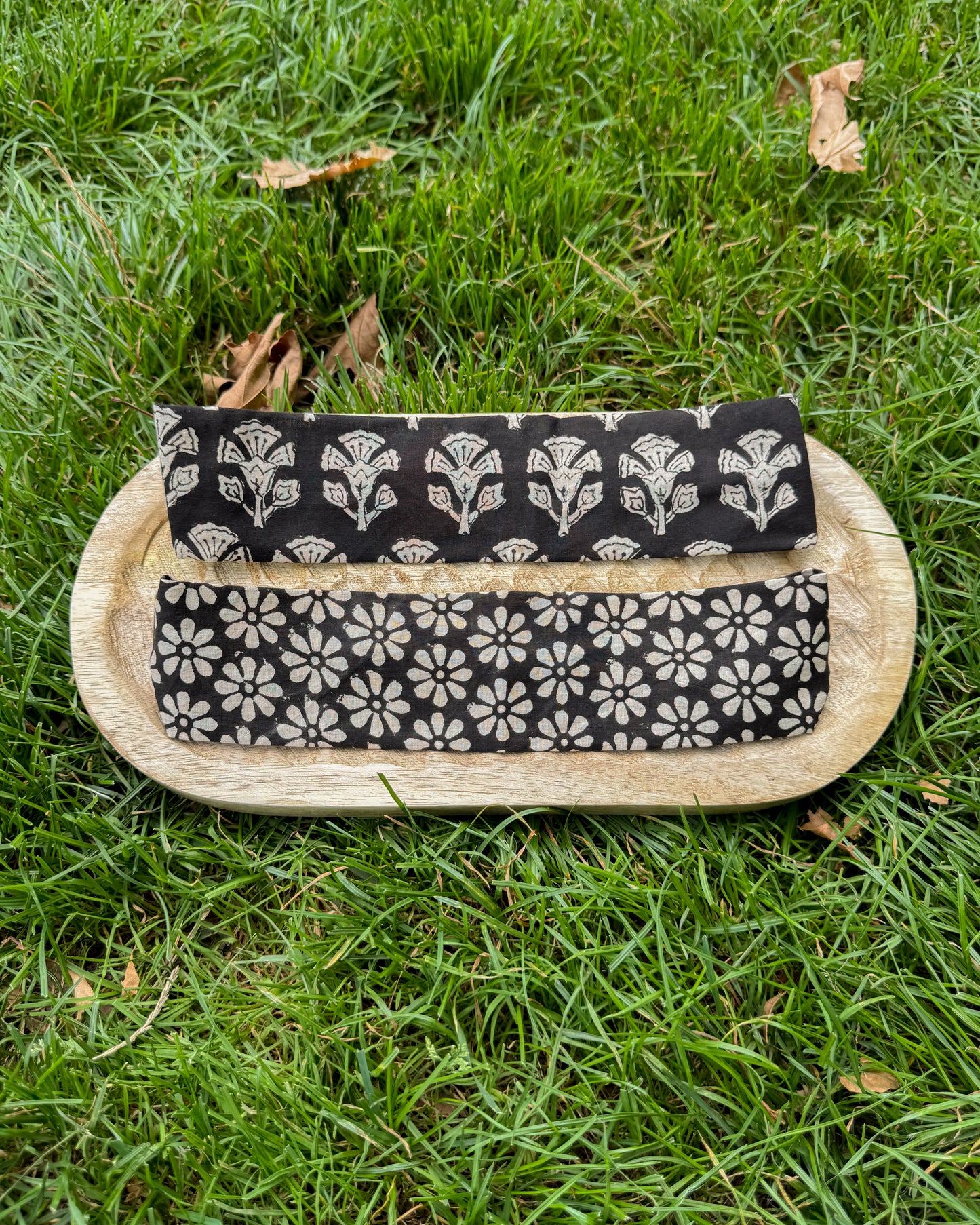 Upcycled fabric headband