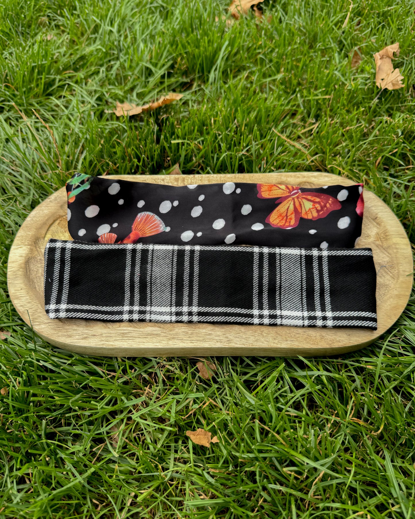 Upcycled fabric headband