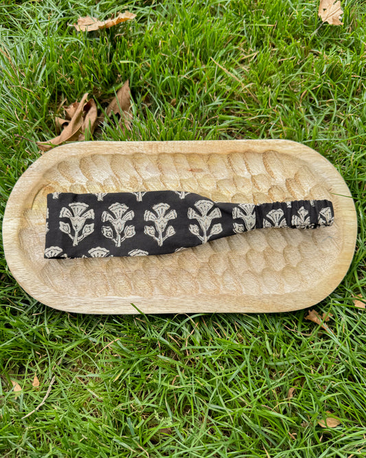 Upcycled fabric headband
