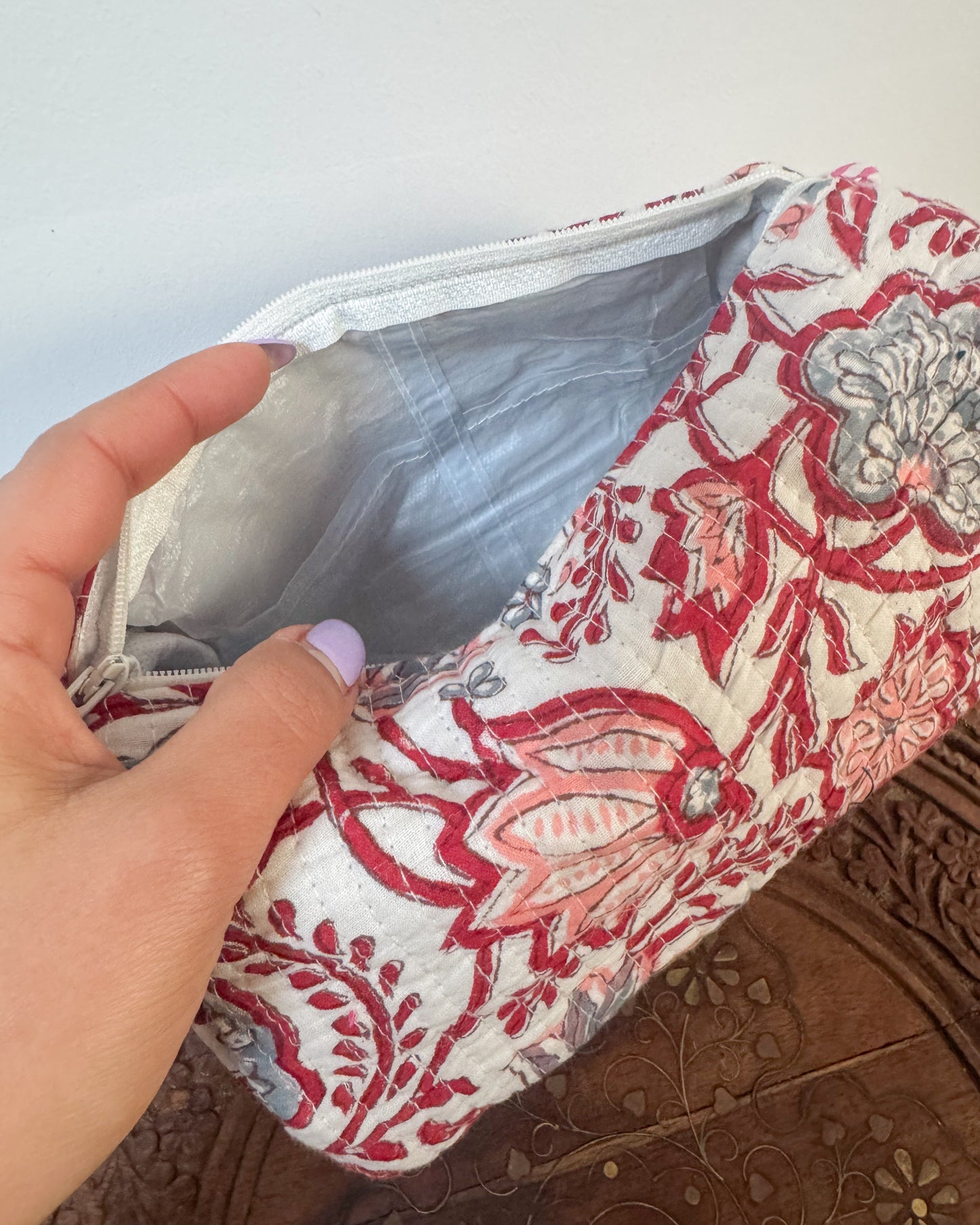 Handmade Quilted Travel Pouch
