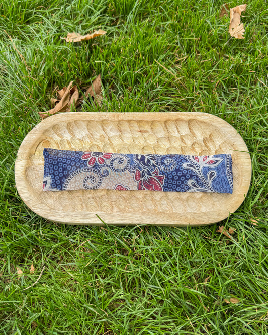 Upcycled fabric headband
