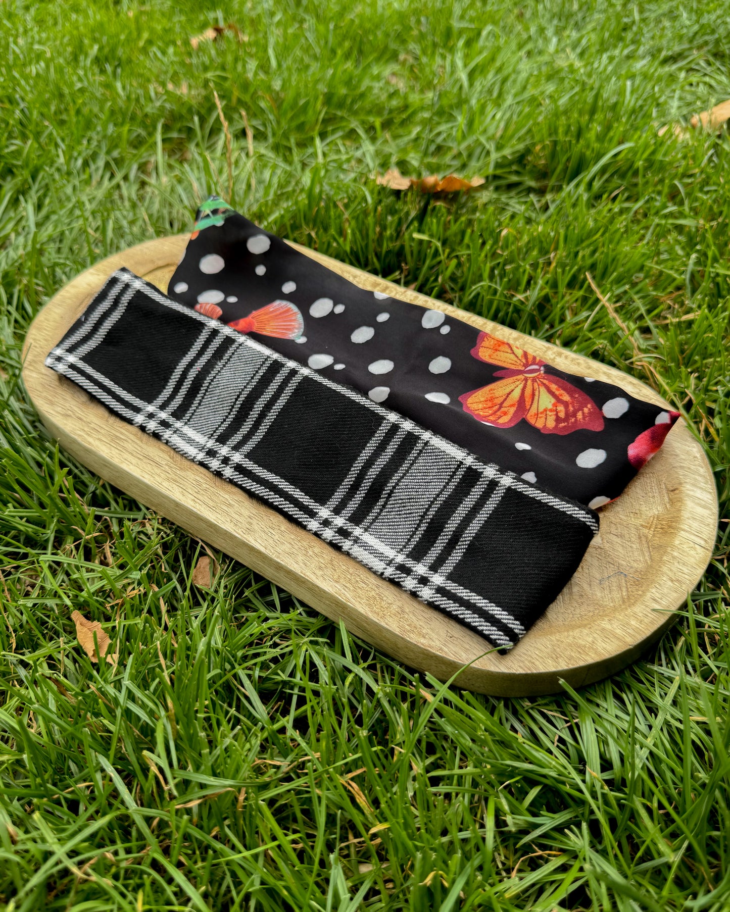 Upcycled fabric headband