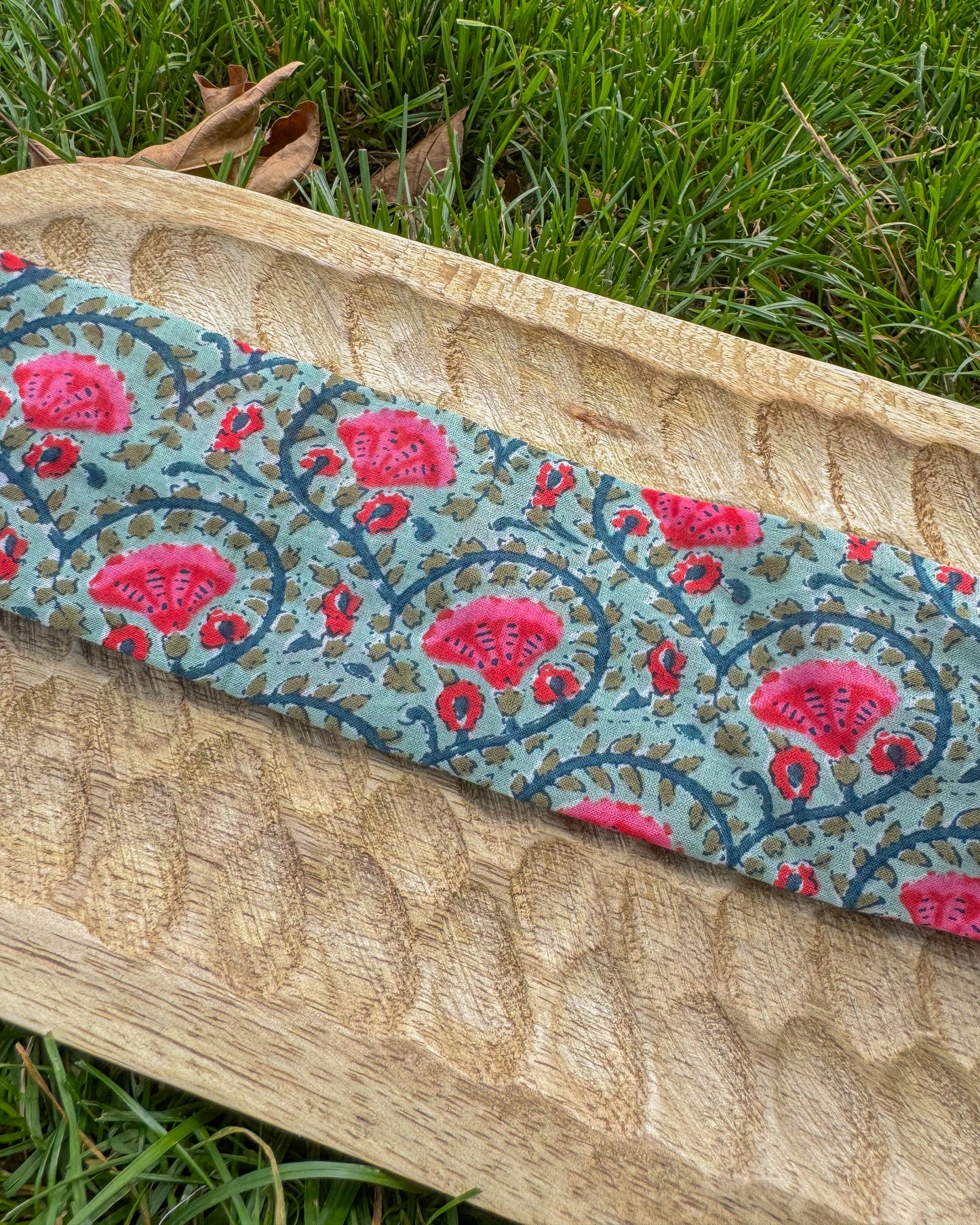 Upcycled fabric headband