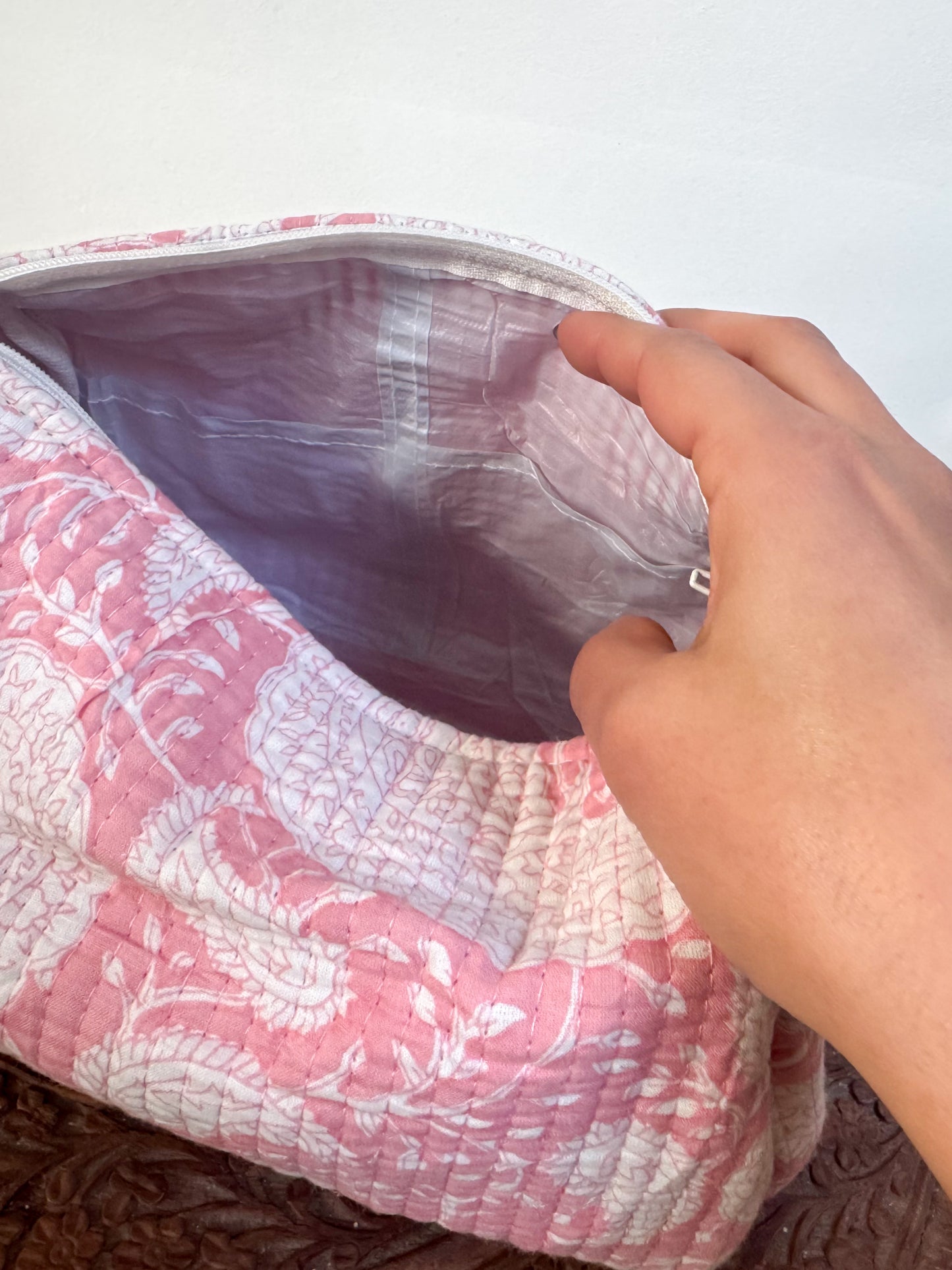 Handmade Quilted Travel Pouch