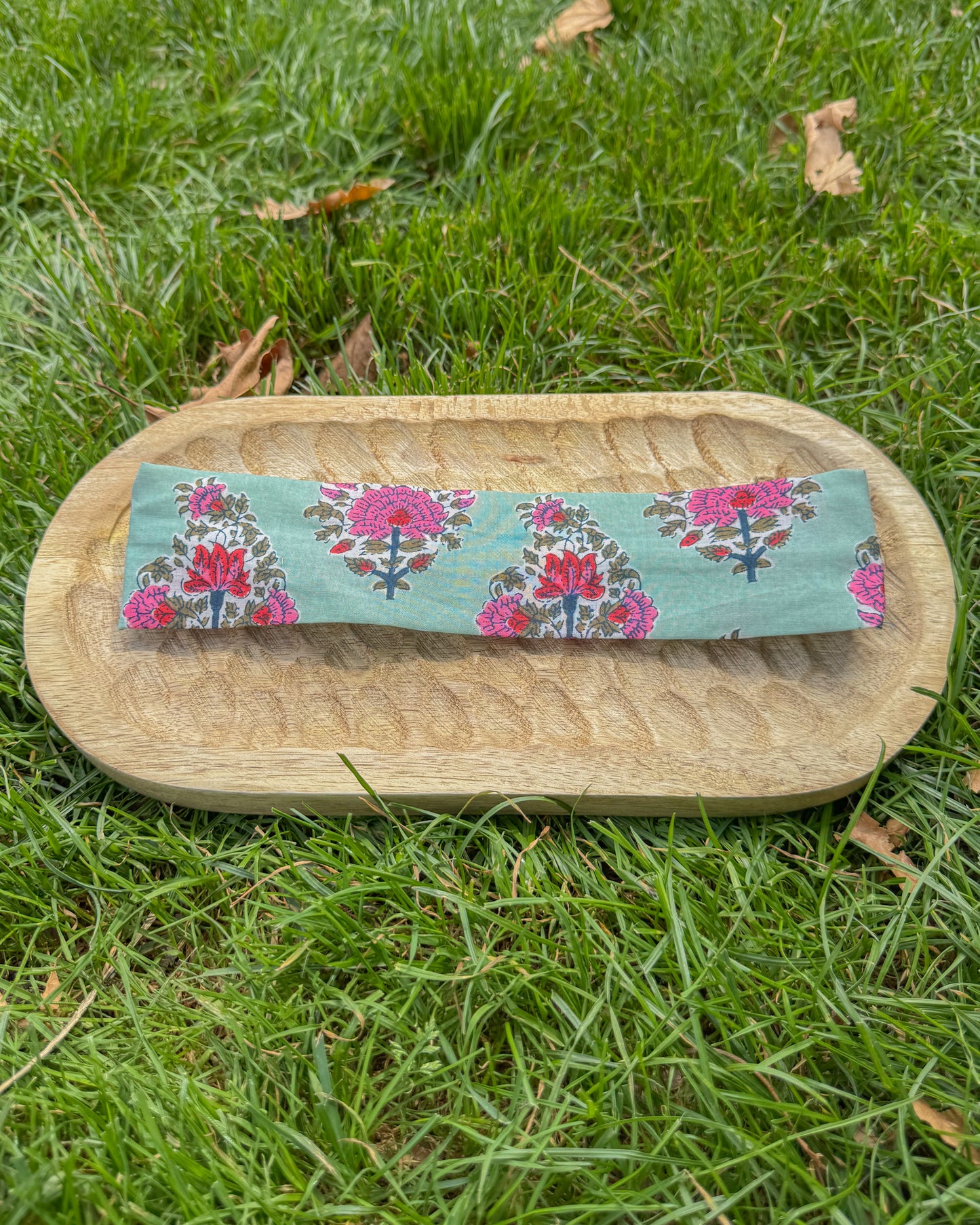 Upcycled fabric headband