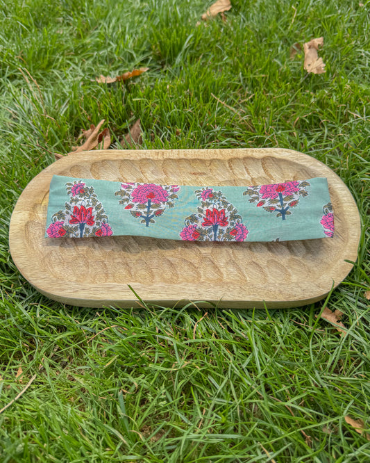 Upcycled fabric headband