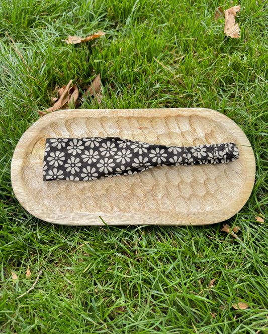 Upcycled fabric headband