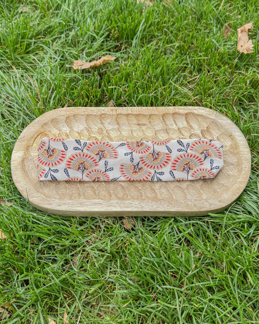Upcycled fabric headband