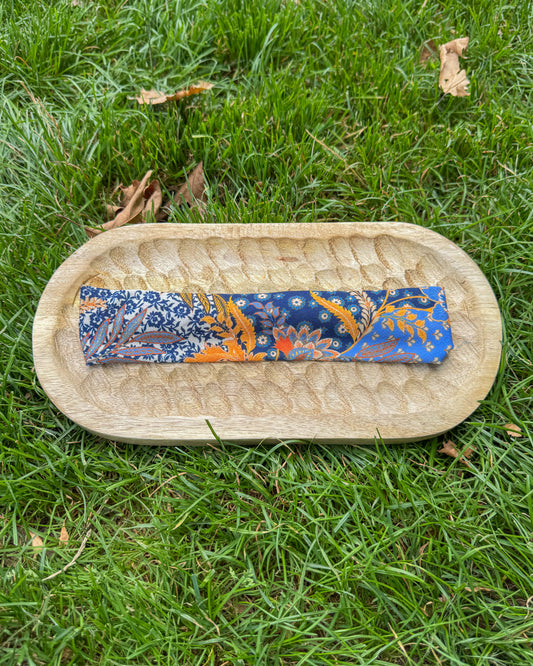 Upcycled fabric headband