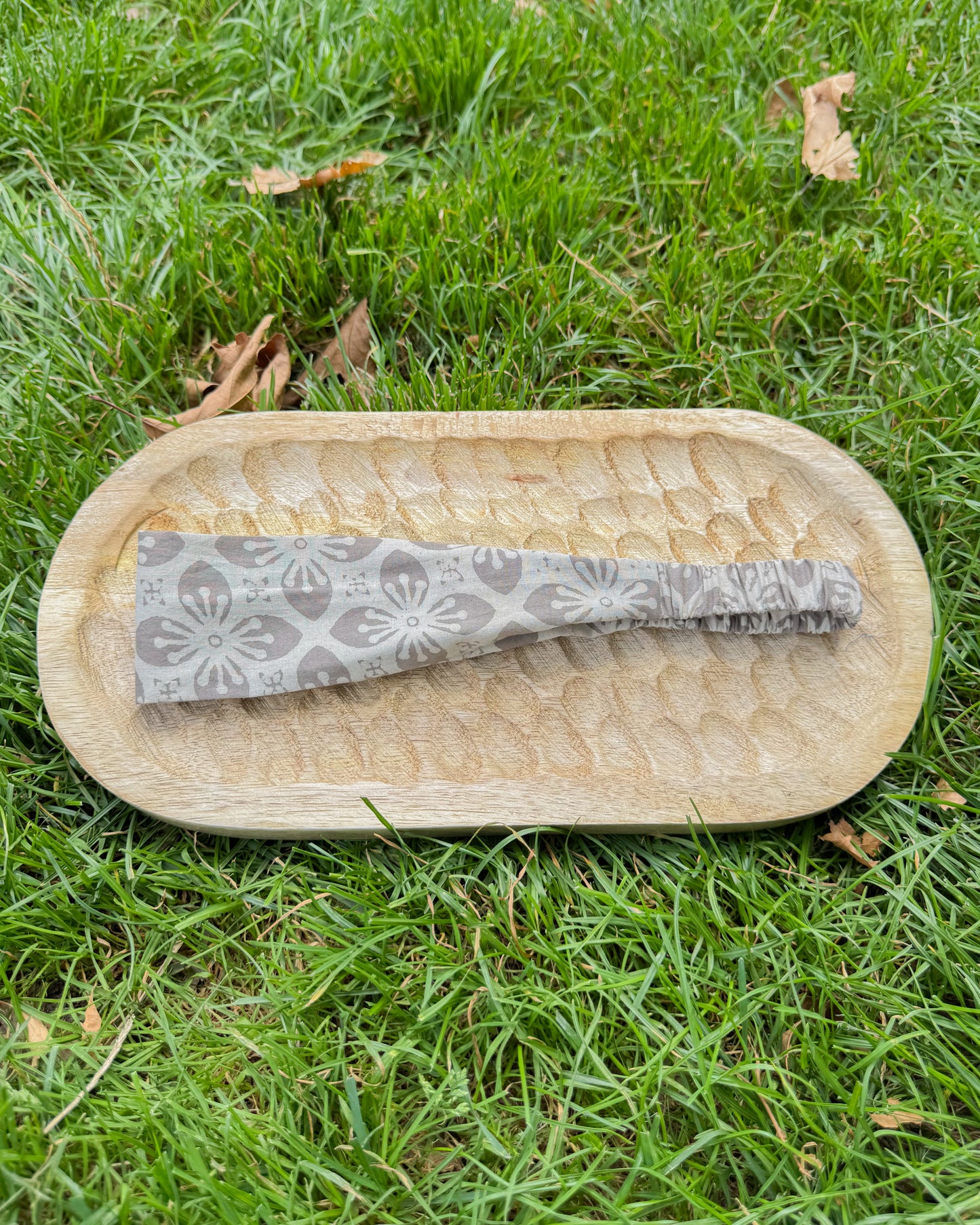 Upcycled fabric headband