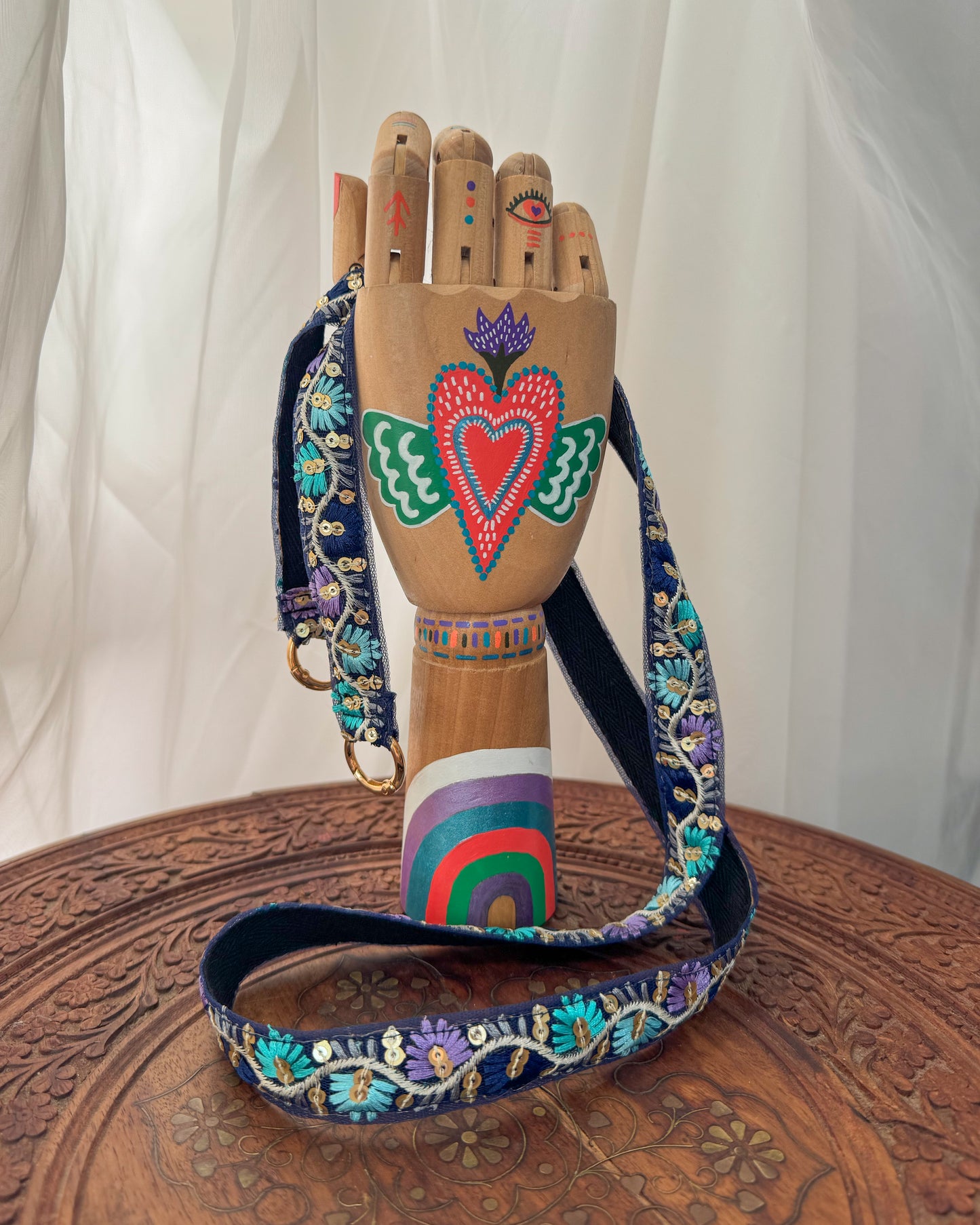 Embroidered strap for phone, bag or camera