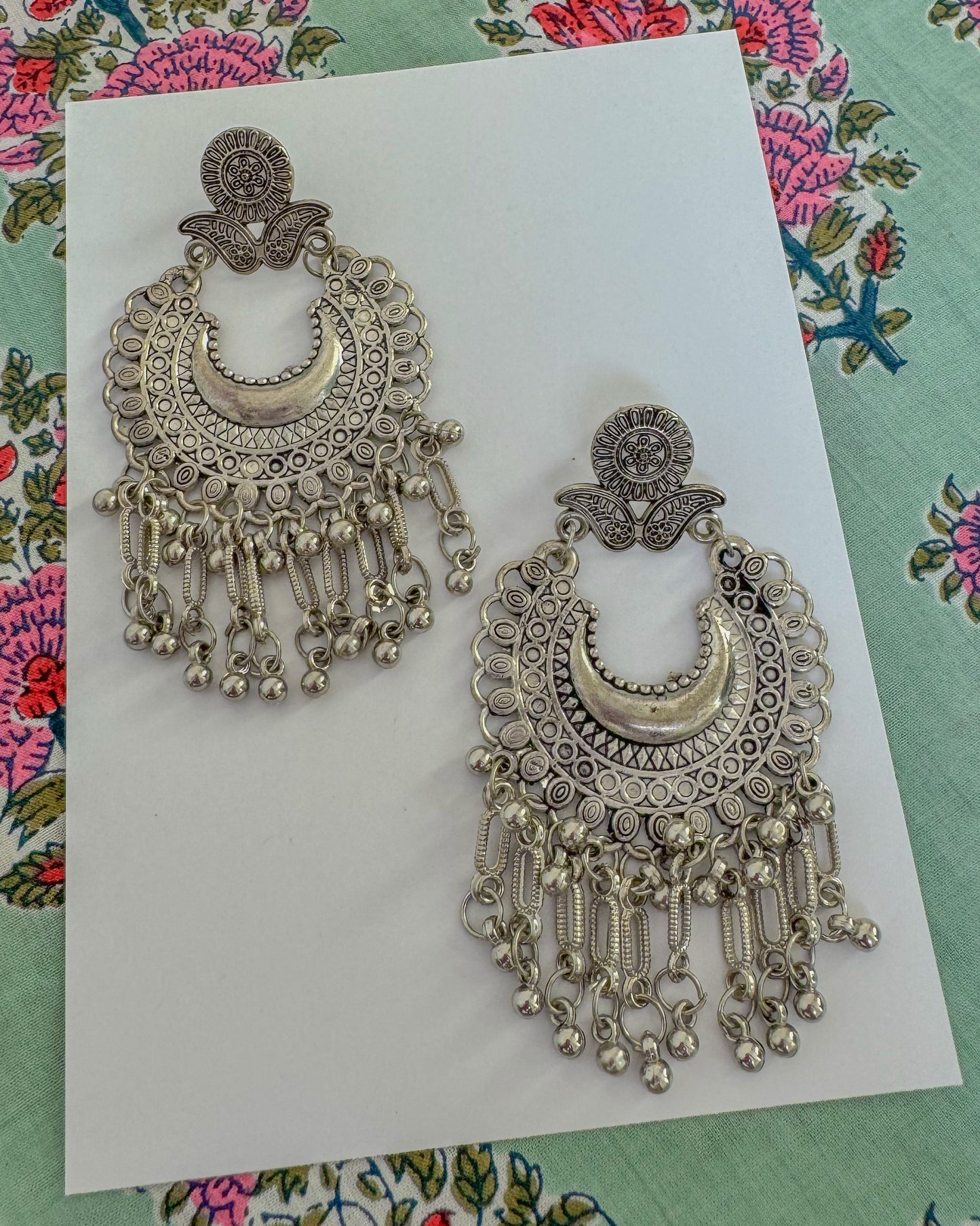 Long boho dangle earrings