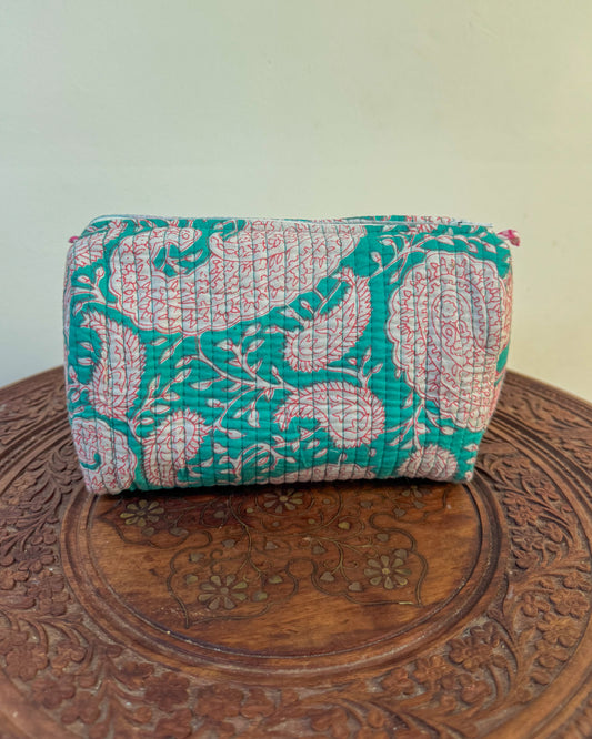 Handmade Quilted Travel Pouch