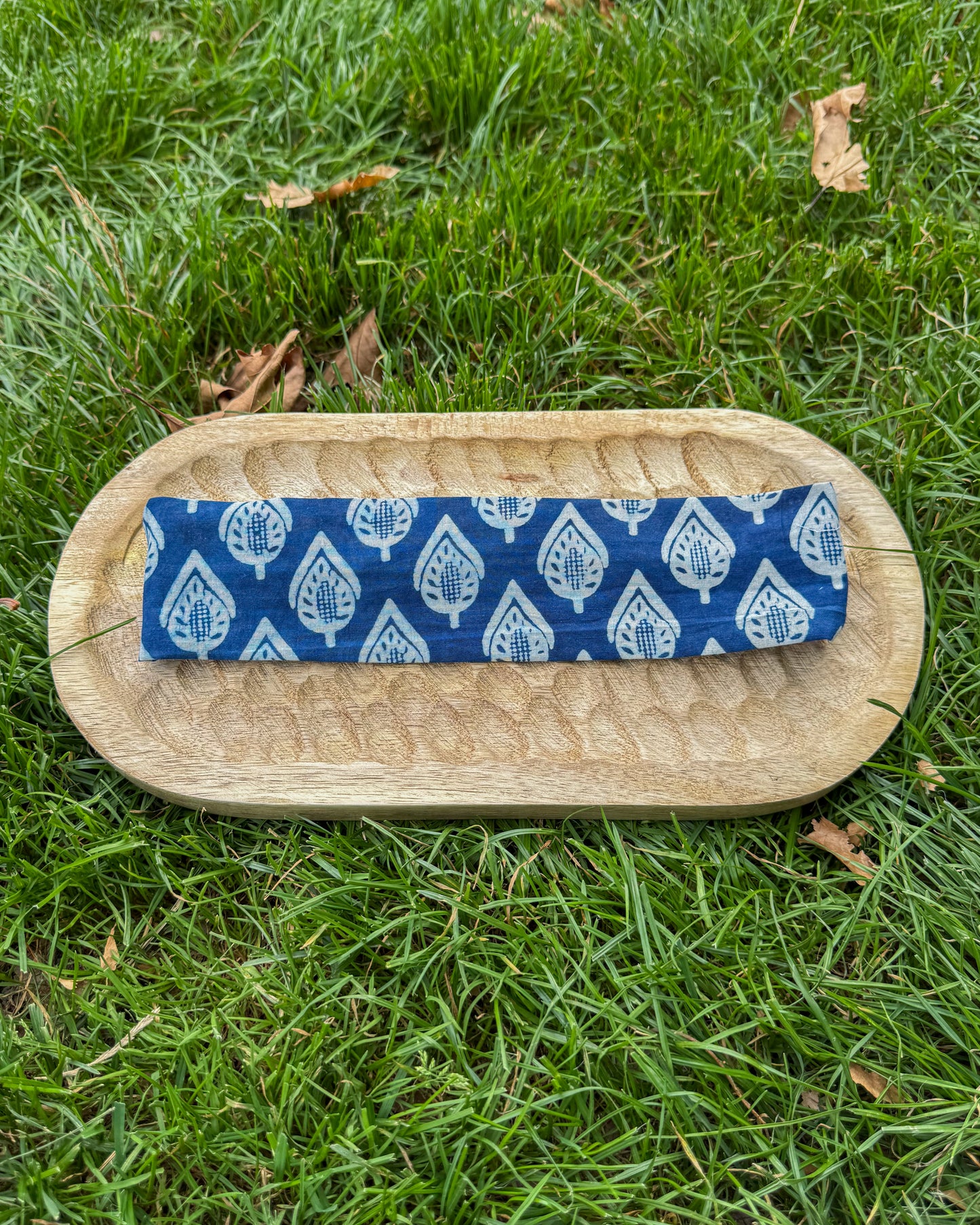 Upcycled fabric headband