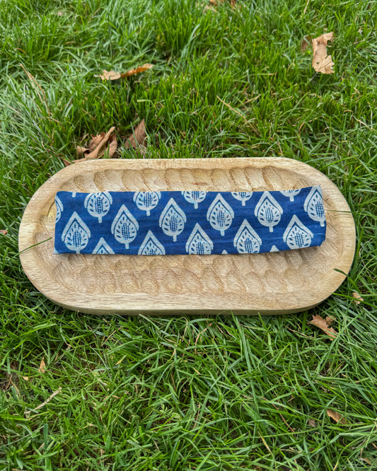 Upcycled fabric headband