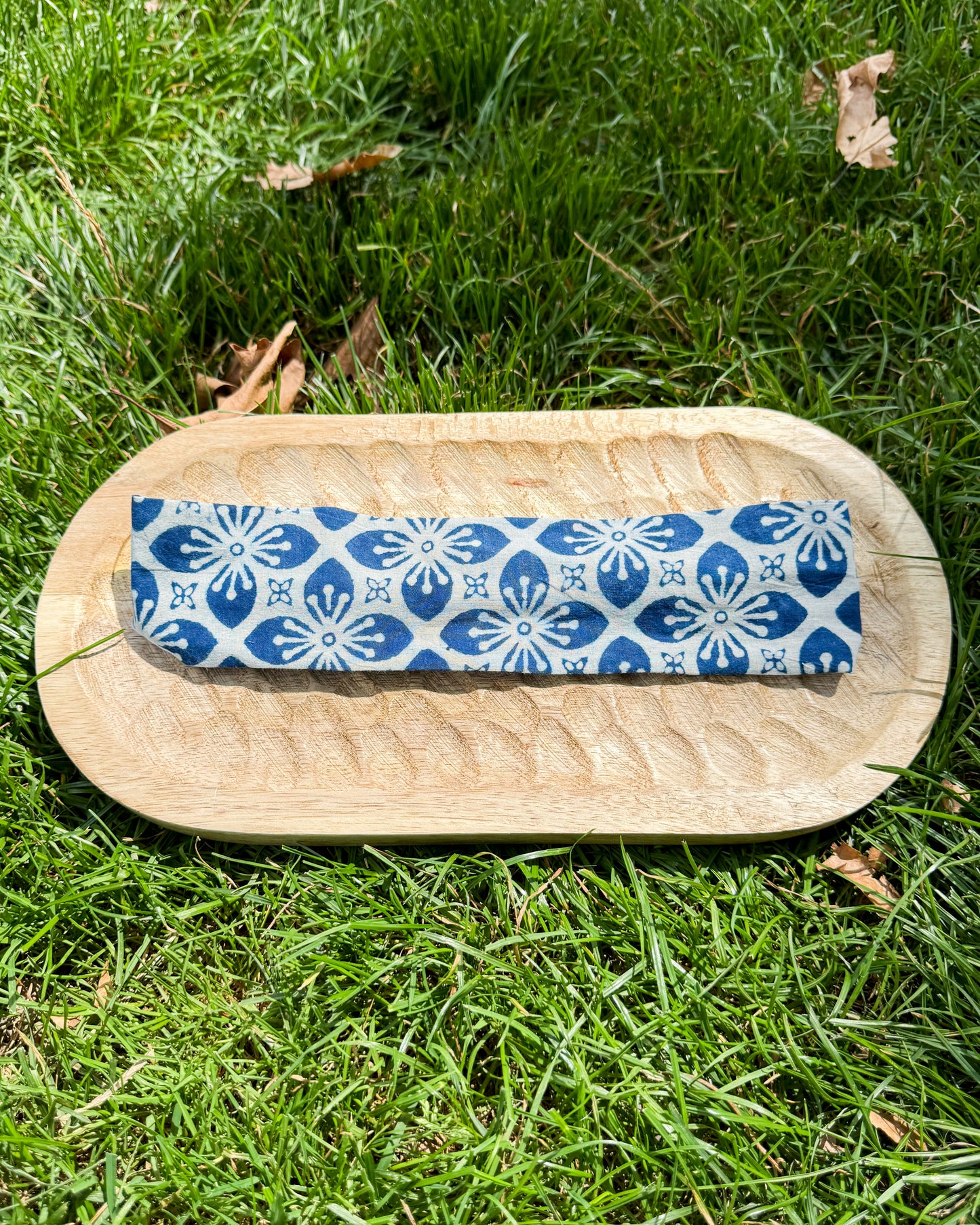 Upcycled fabric headband