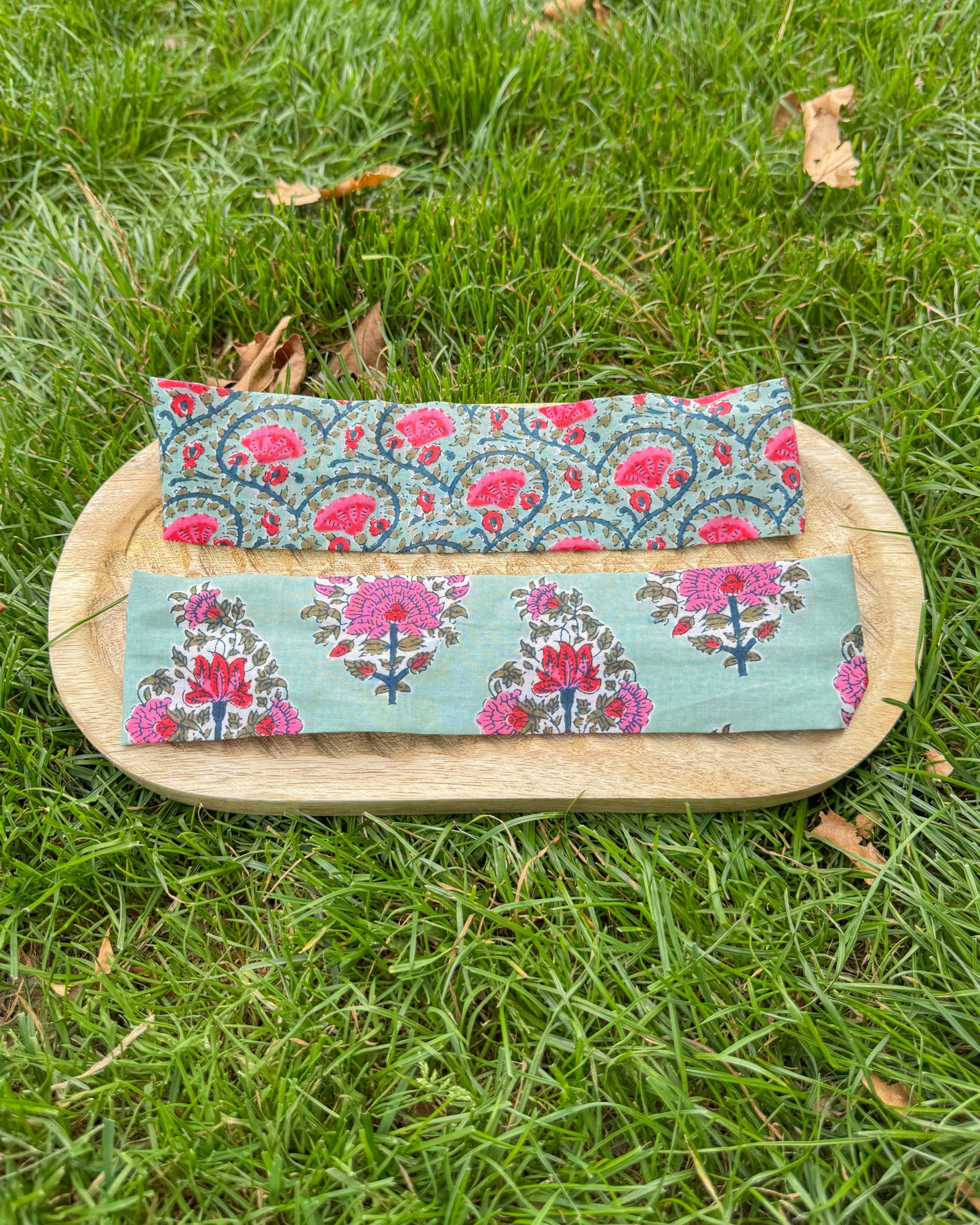 Upcycled fabric headband