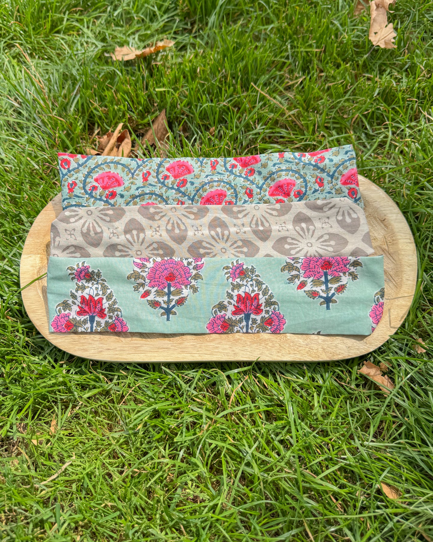 Upcycled fabric headband