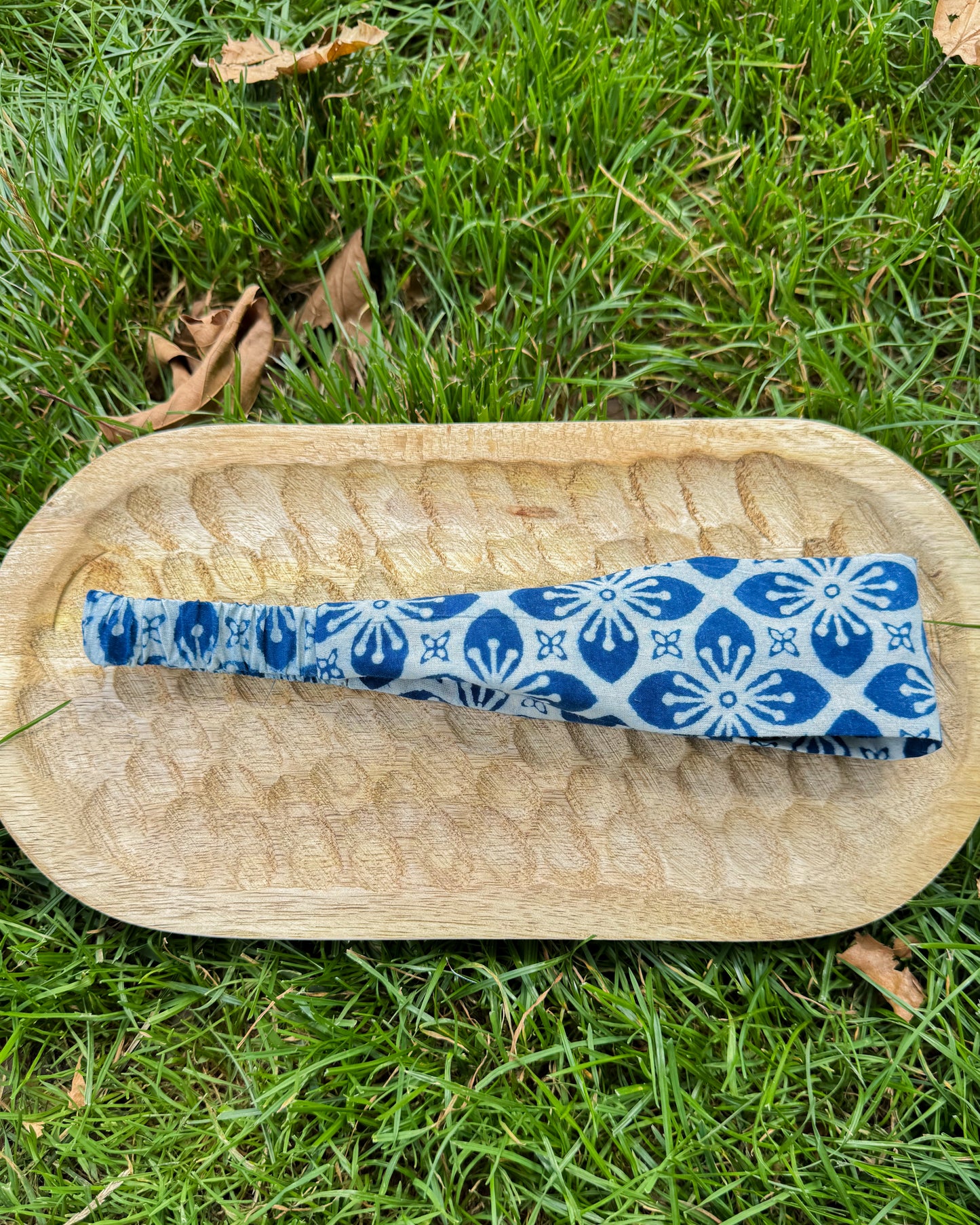 Upcycled fabric headband