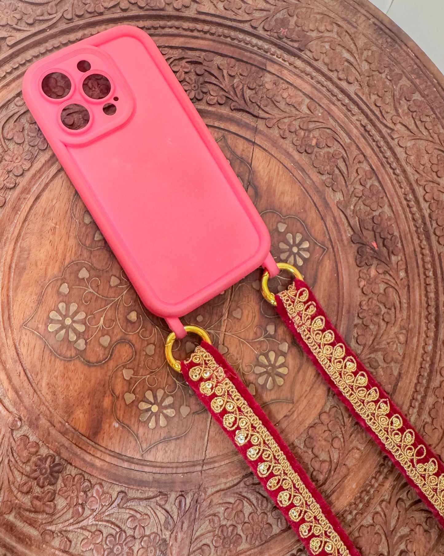 Velvelt embroidered strap for phone, bag or camera (Copy)