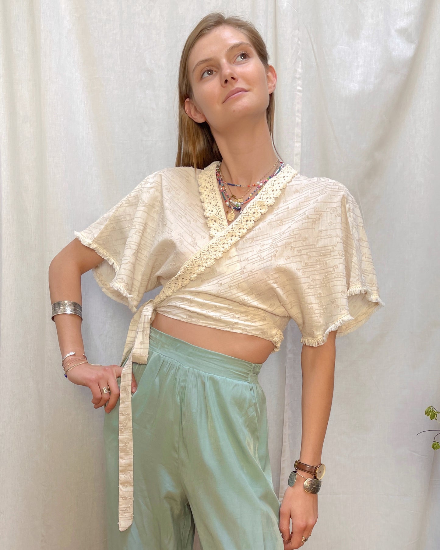 Linen wrap top | Tulsi