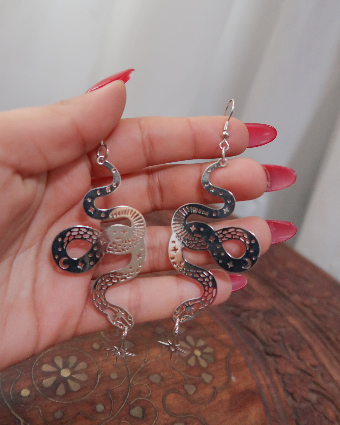 Egyptian earrings | Big serpent earrings