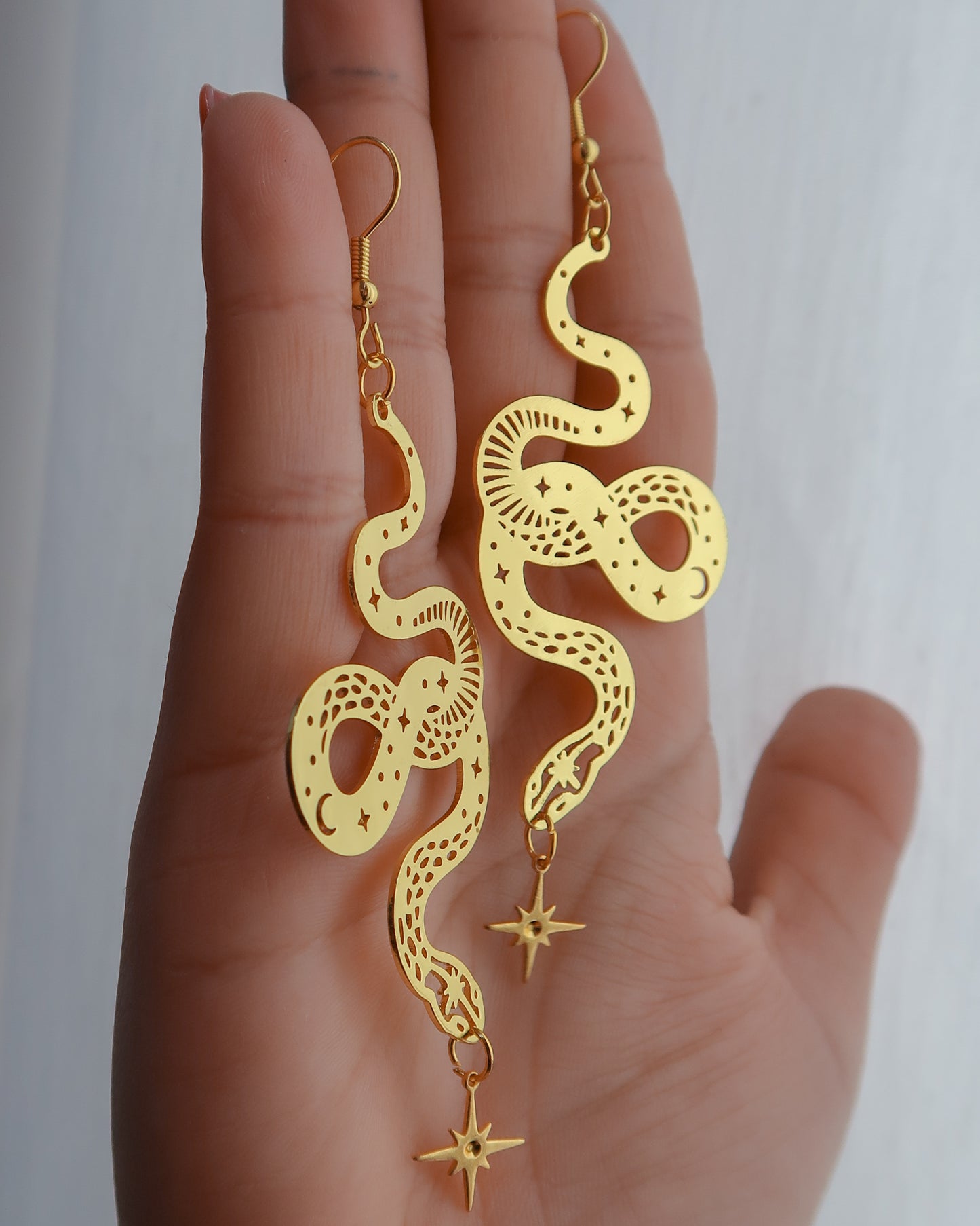 Egyptian earrings | Big serpent earrings