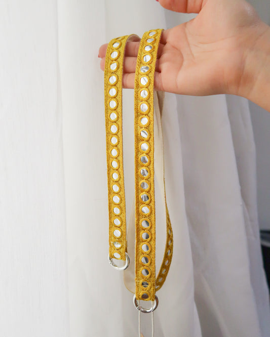 Embroidered crossbody strap for phone