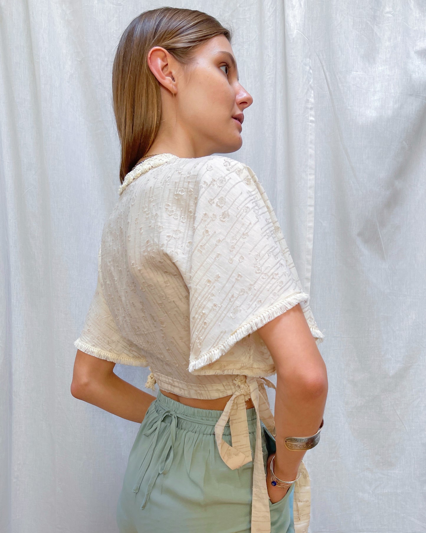 Linen wrap top | Tulsi